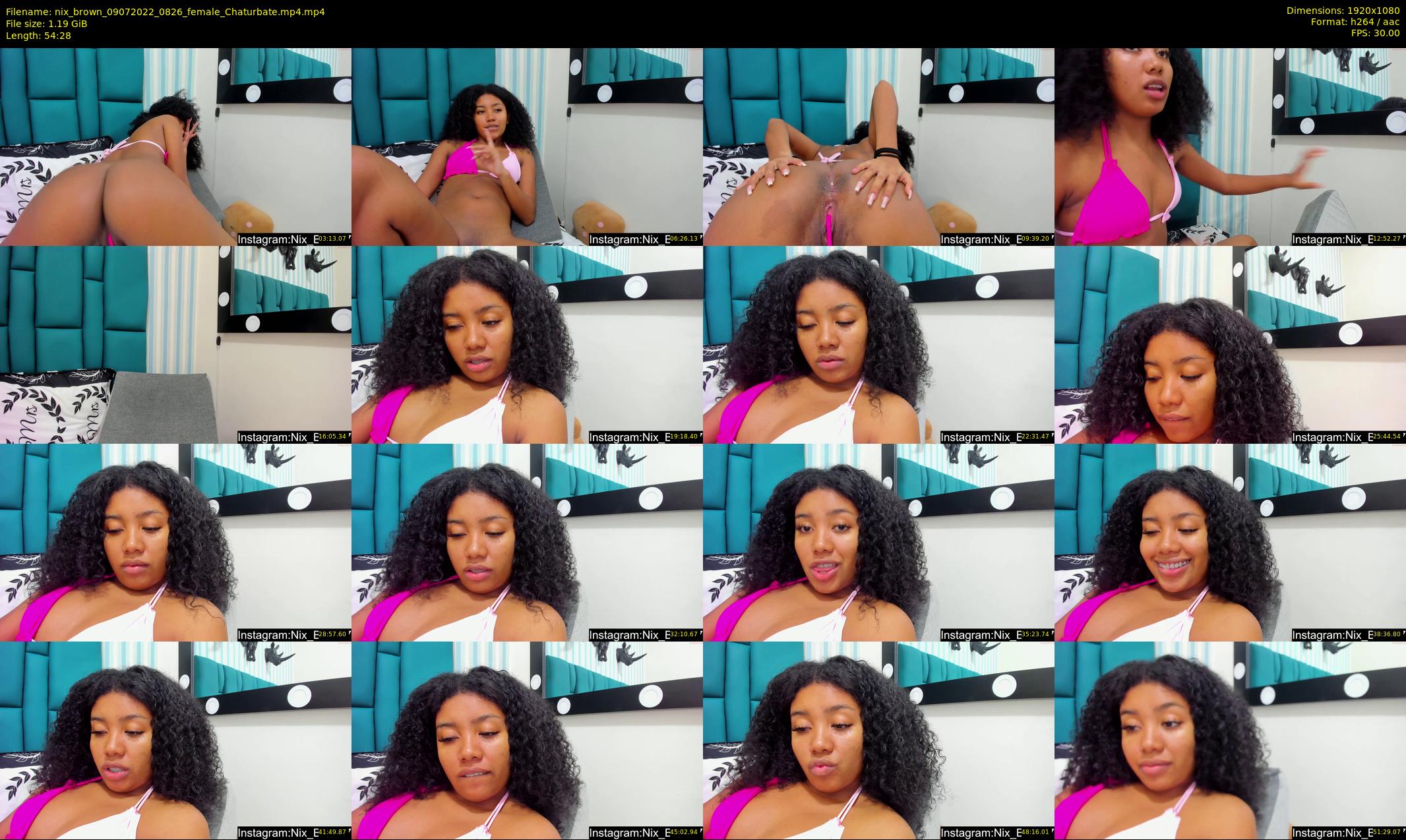nix_brown — 55 minute Chaturbate female cam show recording, 1080p, Jul 9, 2022