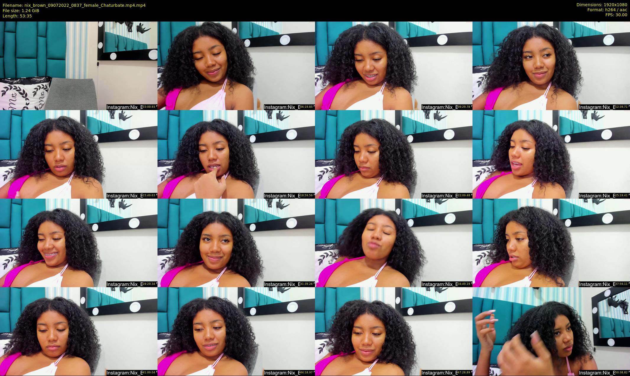 nix_brown — 54 minute Chaturbate female cam show recording, 1080p, Jul 9, 2022