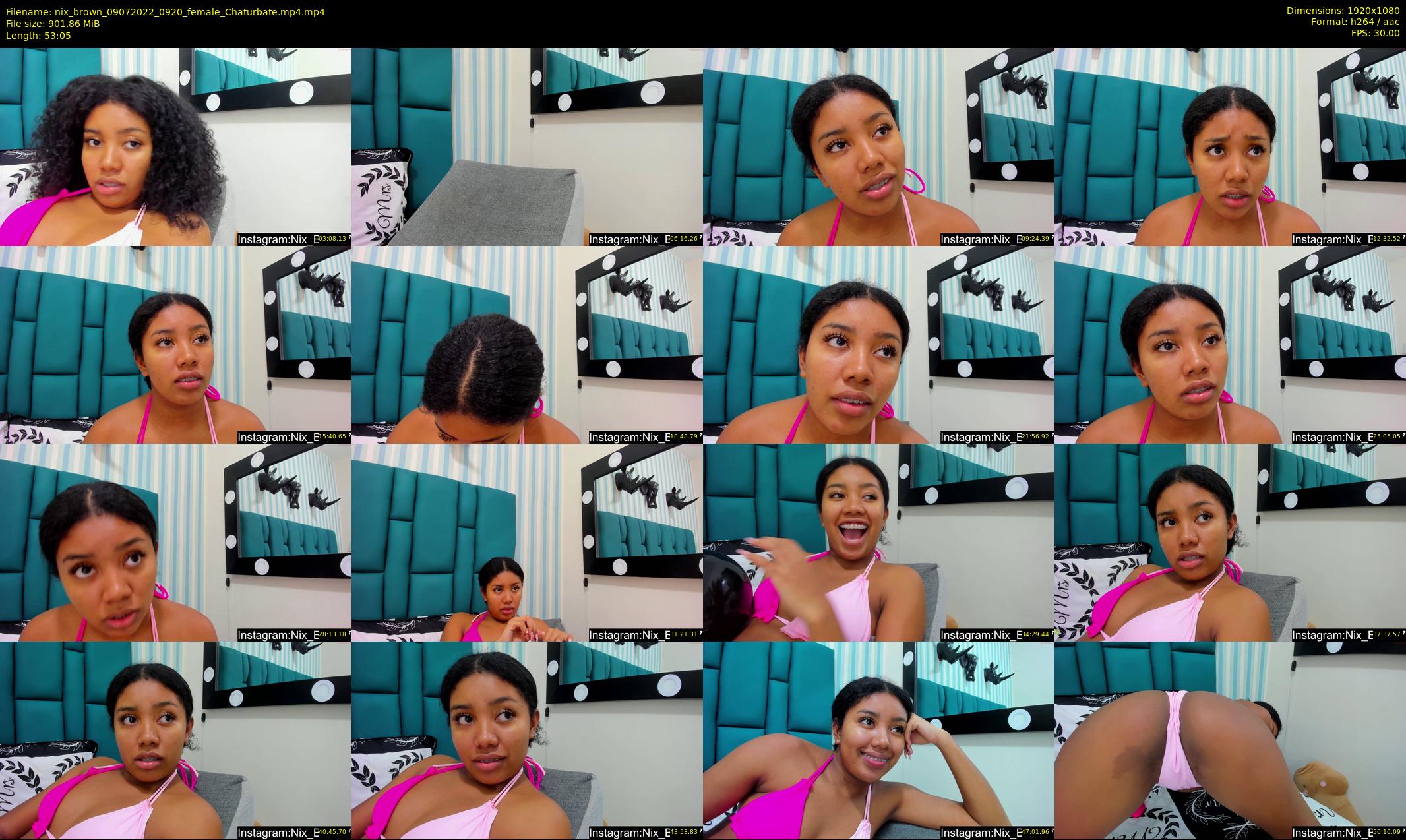 nix_brown — 54 minute Chaturbate female cam show recording, 1080p, Jul 9, 2022