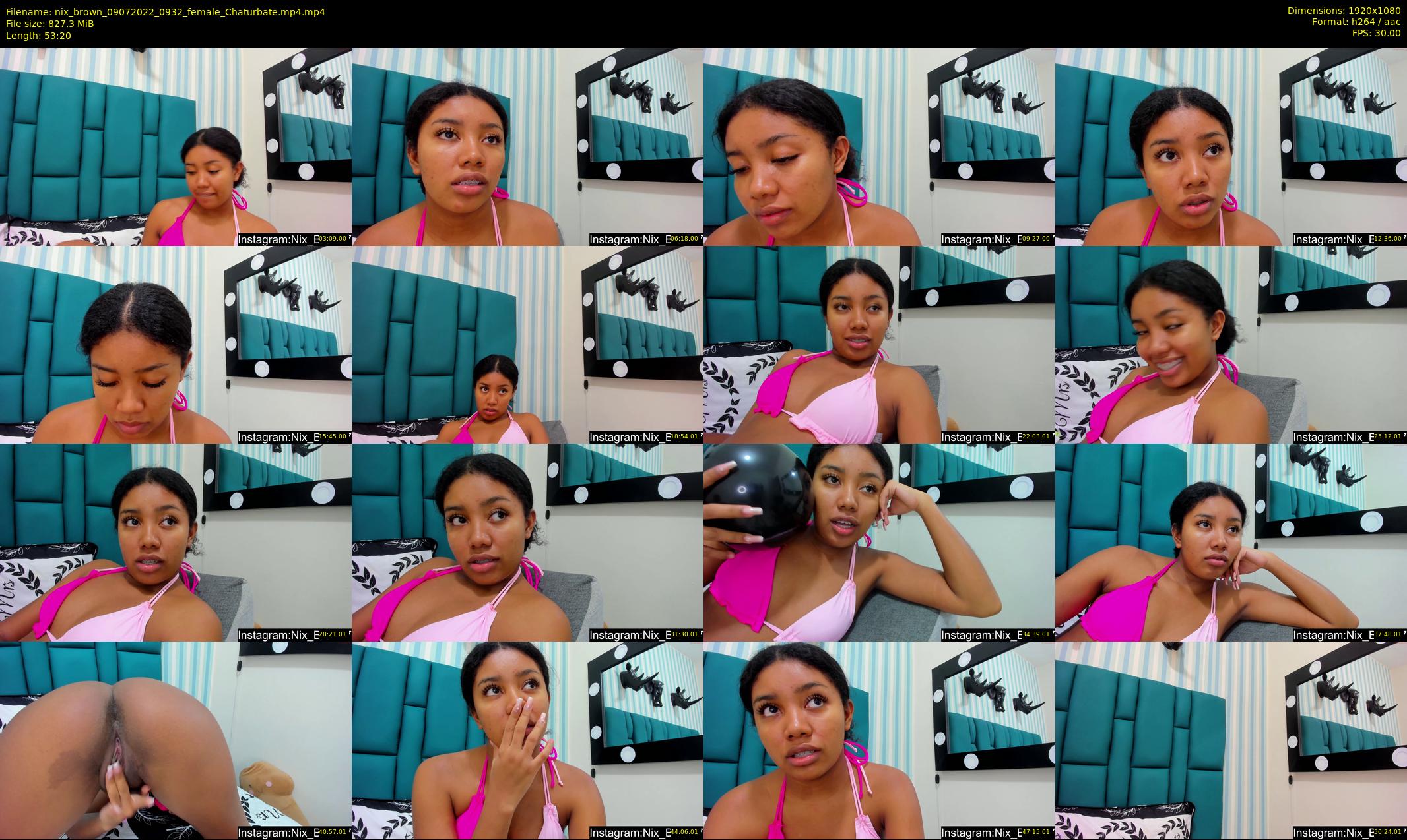nix_brown — 54 minute Chaturbate female cam show recording, 1080p, Jul 9, 2022