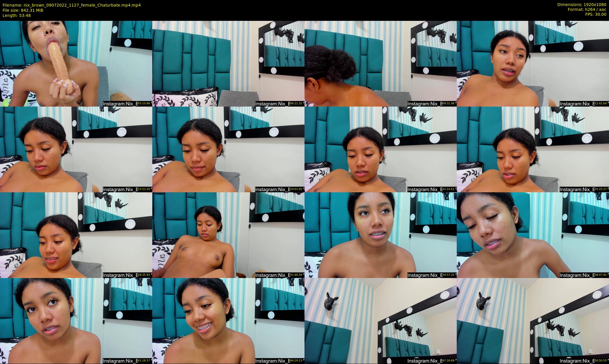 nix_brown — 54 minute Chaturbate female cam show recording, 1080p, Jul 9, 2022