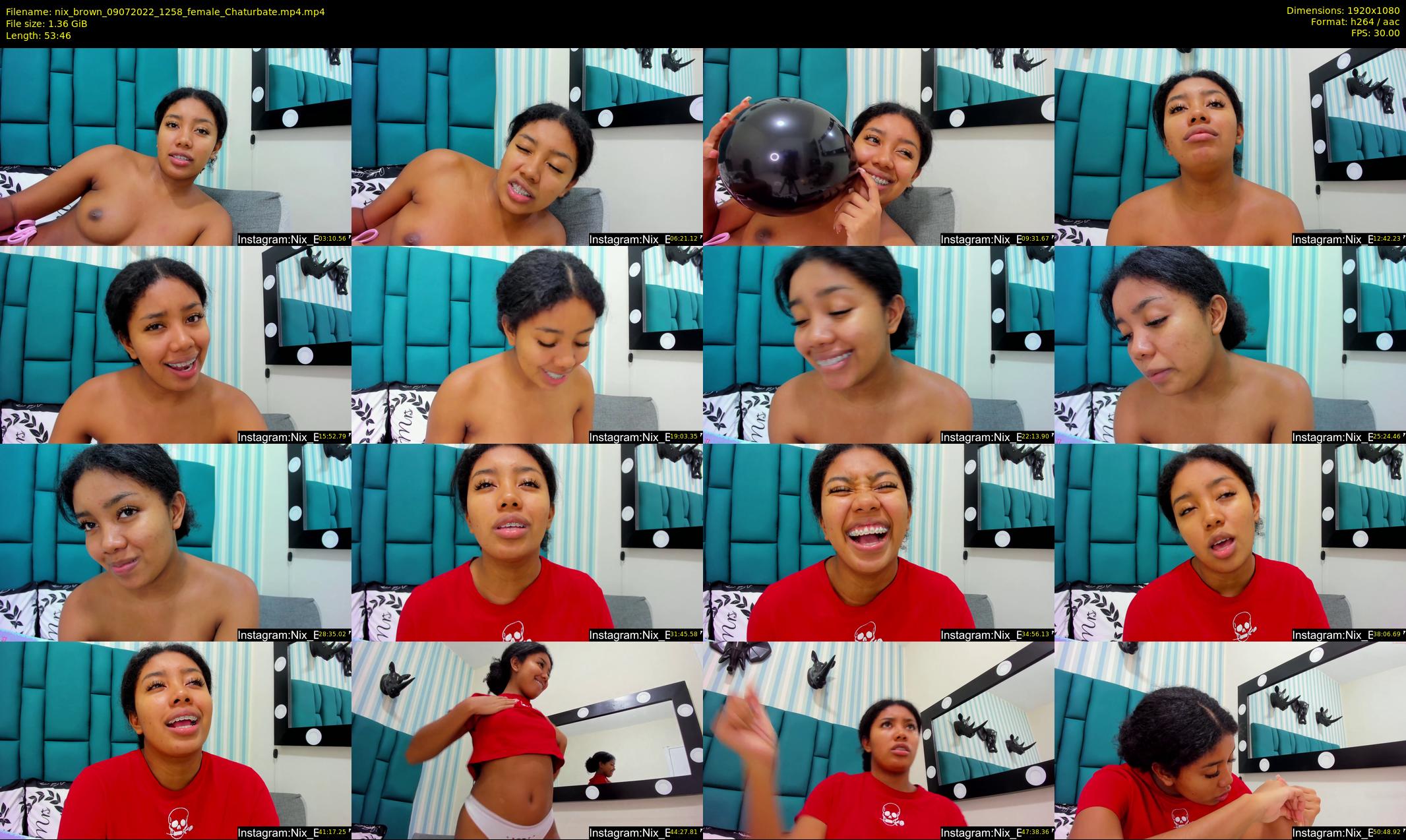 nix_brown — 54 minute Chaturbate female cam show recording, 1080p, Jul 9, 2022
