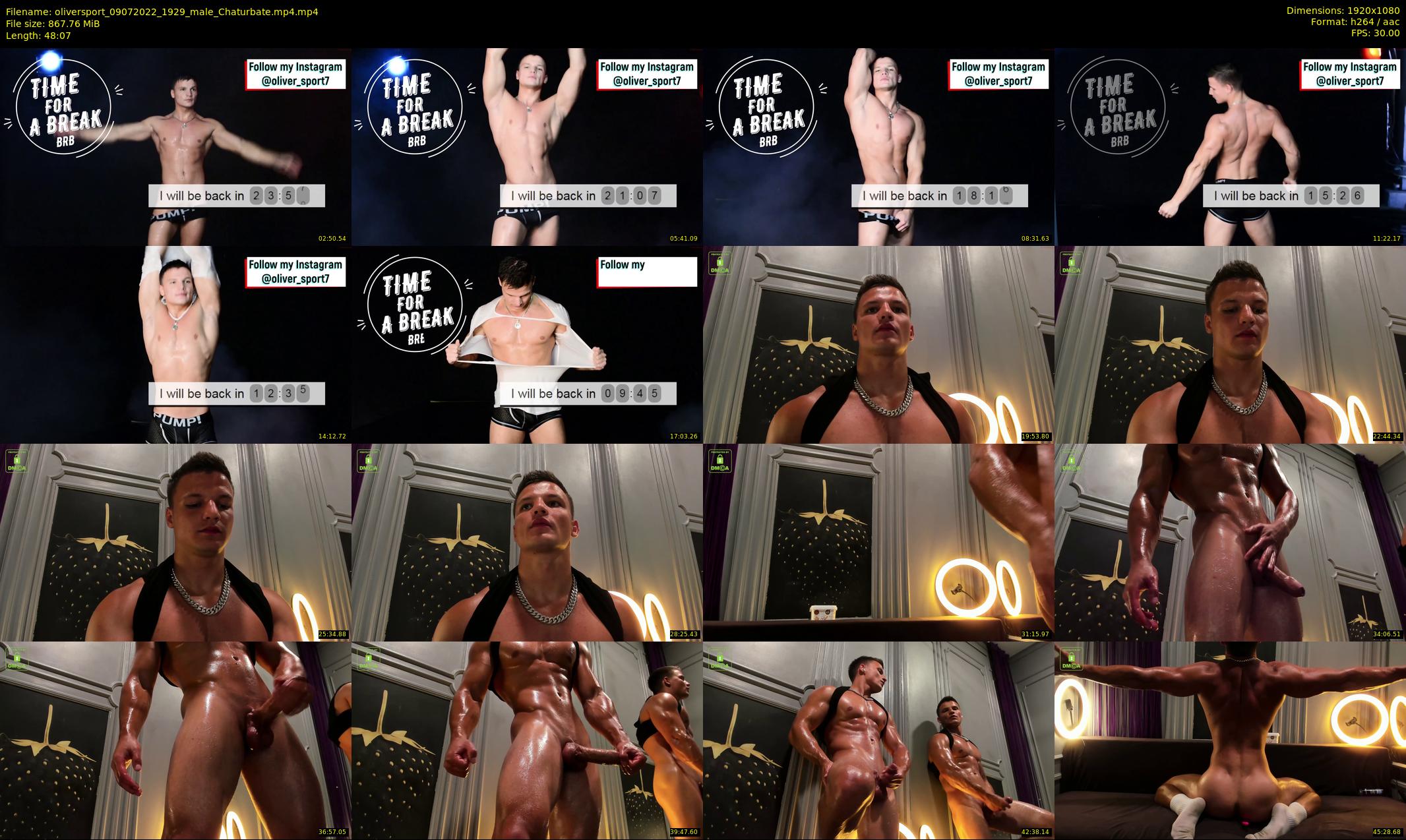 oliversport — 49 minute Chaturbate male cam show recording, 1080p, Jul 9, 2022