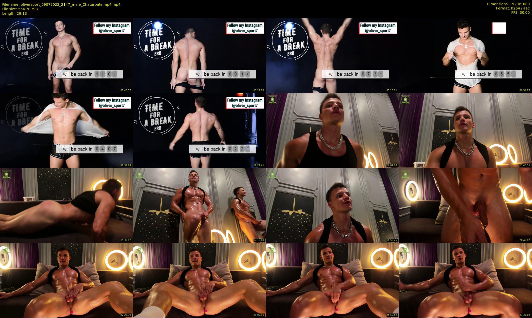 oliversport — 30 minute Chaturbate male cam show recording, 1080p, Jul 9, 2022