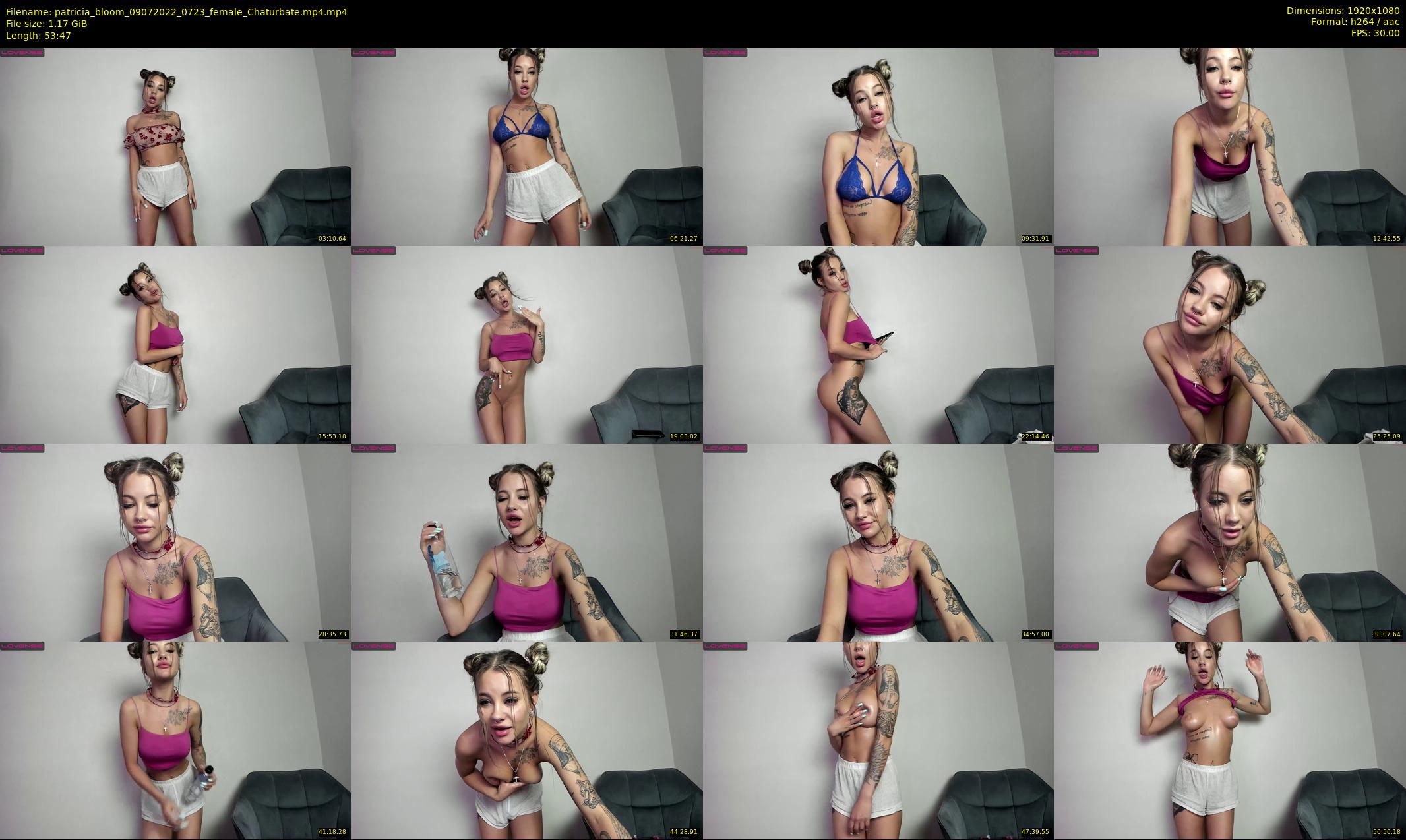 patricia_bloom — 54 minute Chaturbate female cam show recording, 1080p, Jul 9, 2022