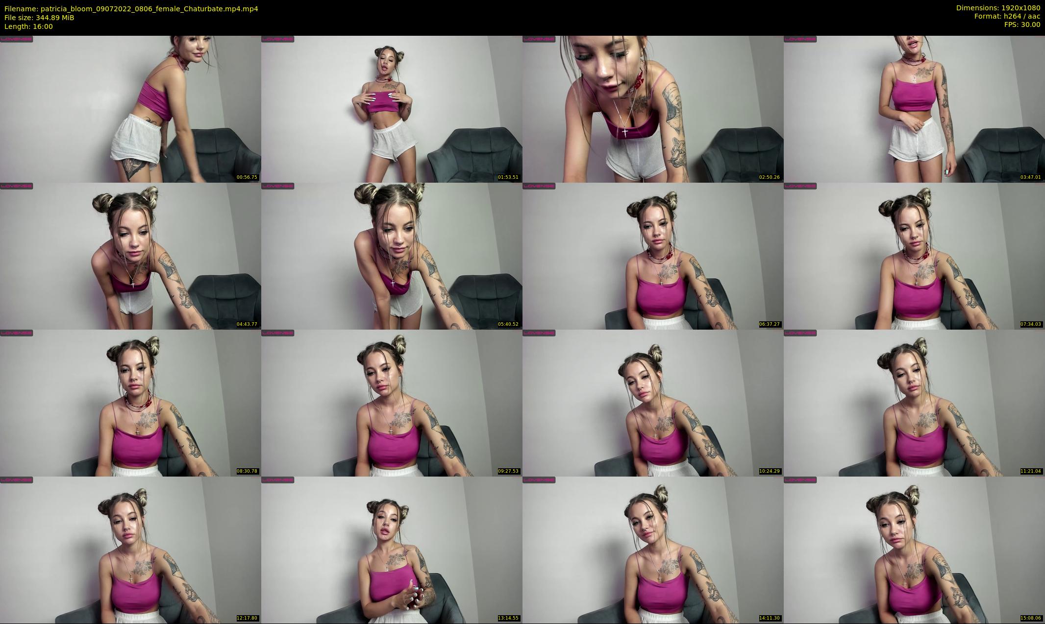 patricia_bloom — 16 minute Chaturbate female cam show recording, 1080p, Jul 9, 2022