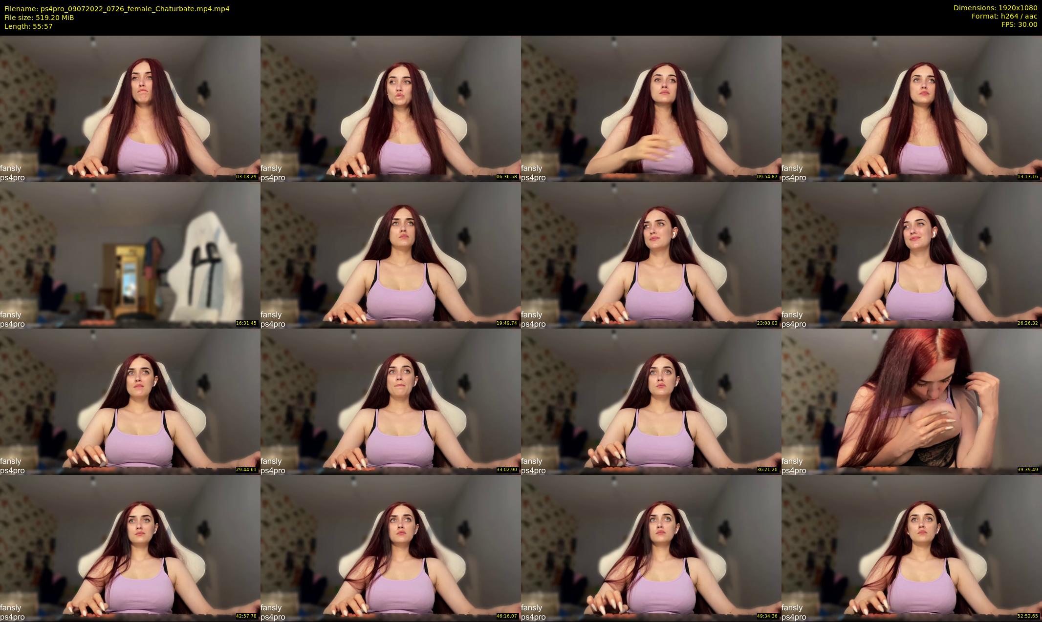 ps4pro — 56 minute Chaturbate female cam show recording, 1080p, Jul 9, 2022