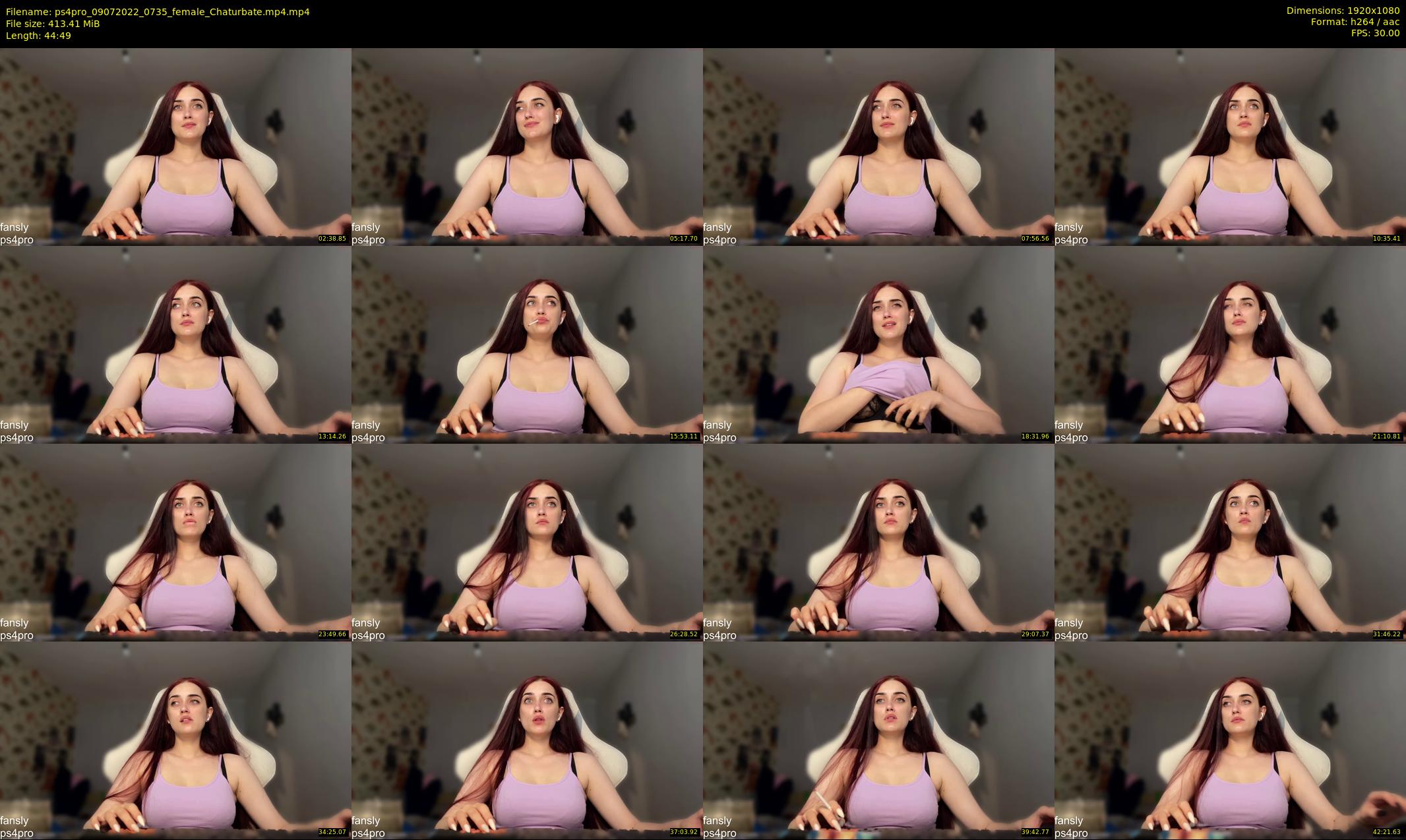 ps4pro — 45 minute Chaturbate female cam show recording, 1080p, Jul 9, 2022