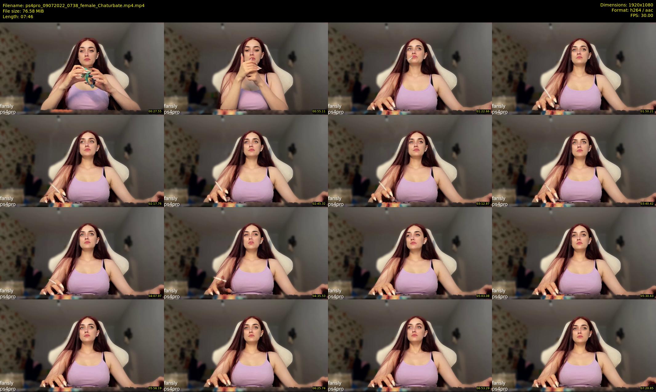 ps4pro — 8 minute Chaturbate female cam show recording, 1080p, Jul 9, 2022