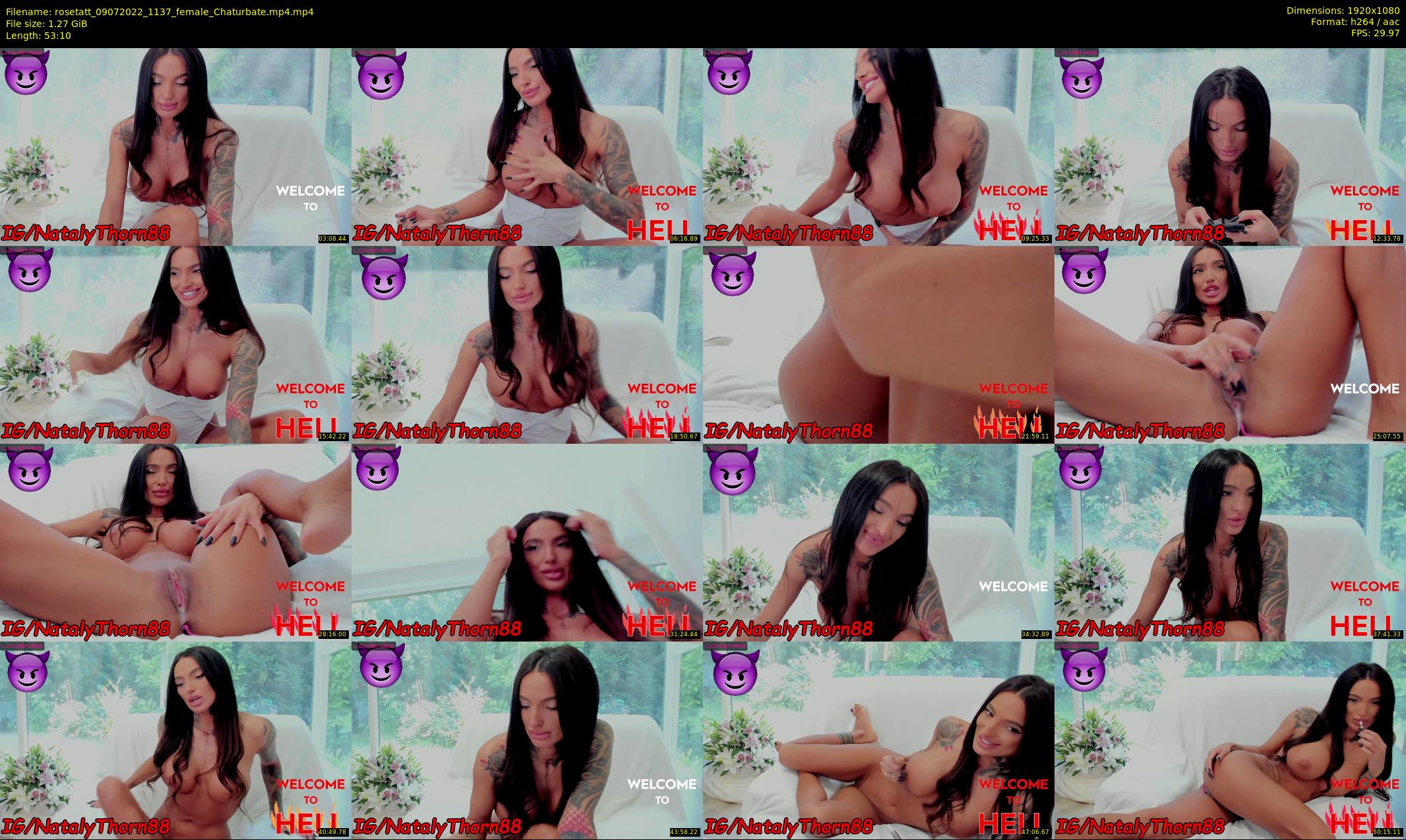 rosetatt — 54 minute Chaturbate female cam show recording, 1080p, Jul 9, 2022