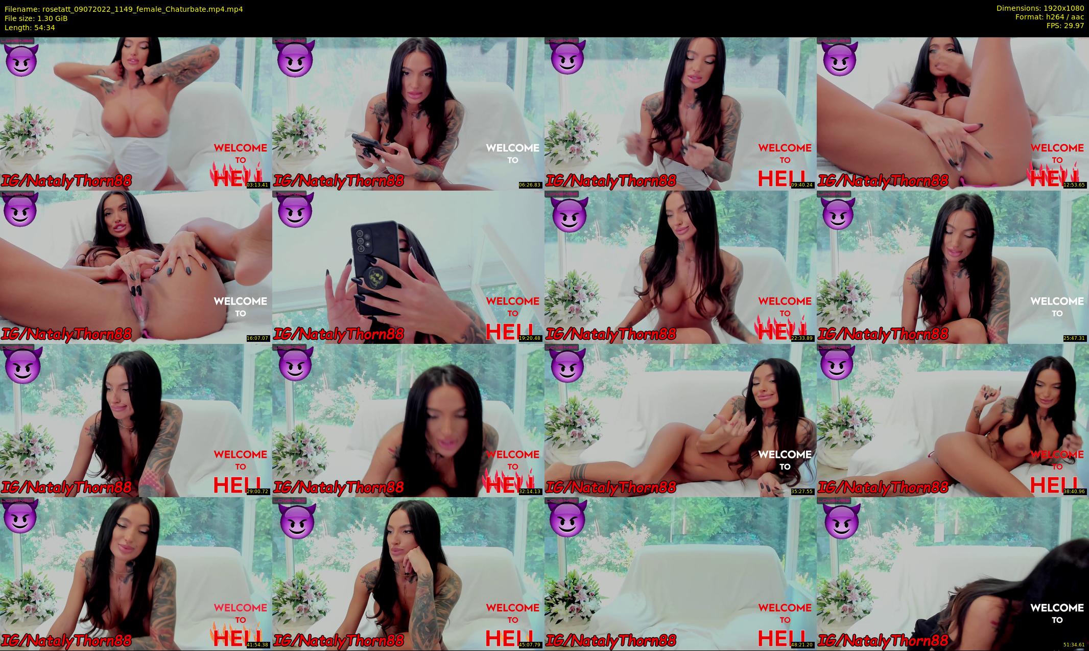rosetatt — 55 minute Chaturbate female cam show recording, 1080p, Jul 9, 2022