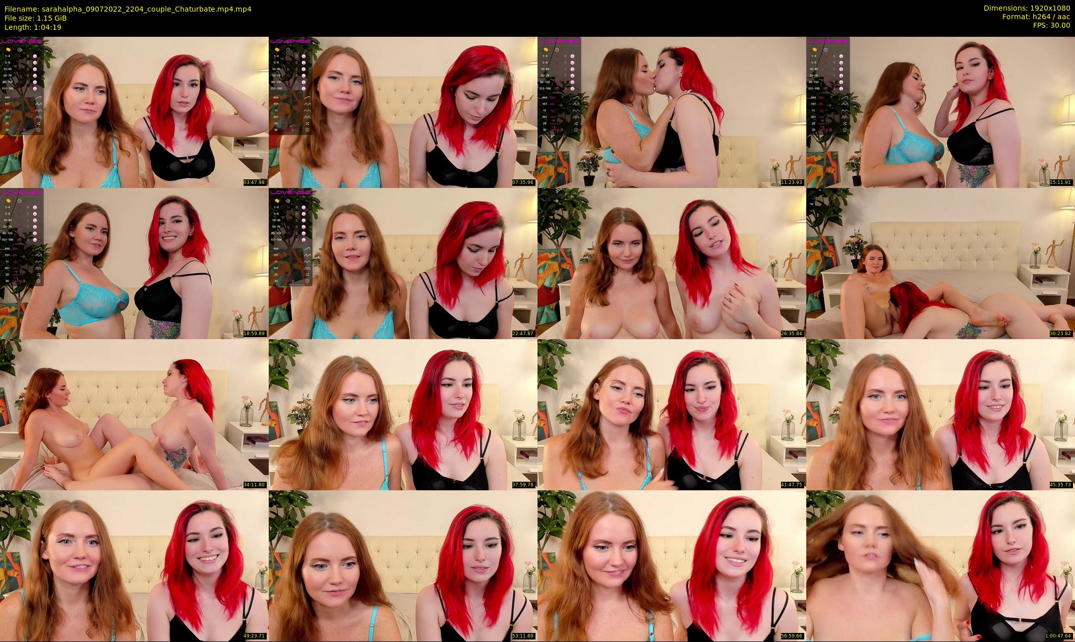 sarahalpha — 65 minute Chaturbate couple cam show recording, 1080p, Jul 9, 2022