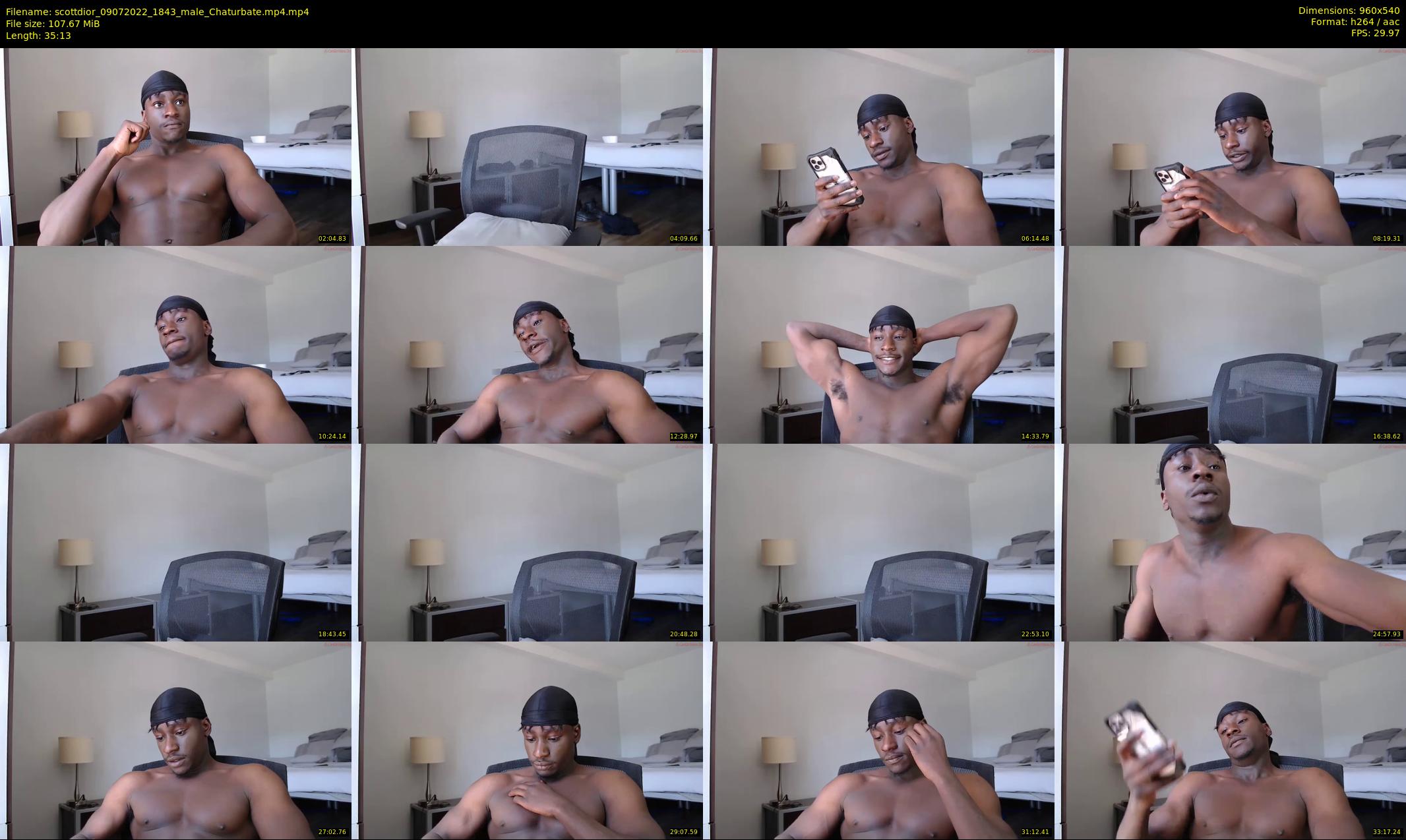 scottdior — 36 minute Chaturbate male cam show recording, 480p, Jul 9, 2022