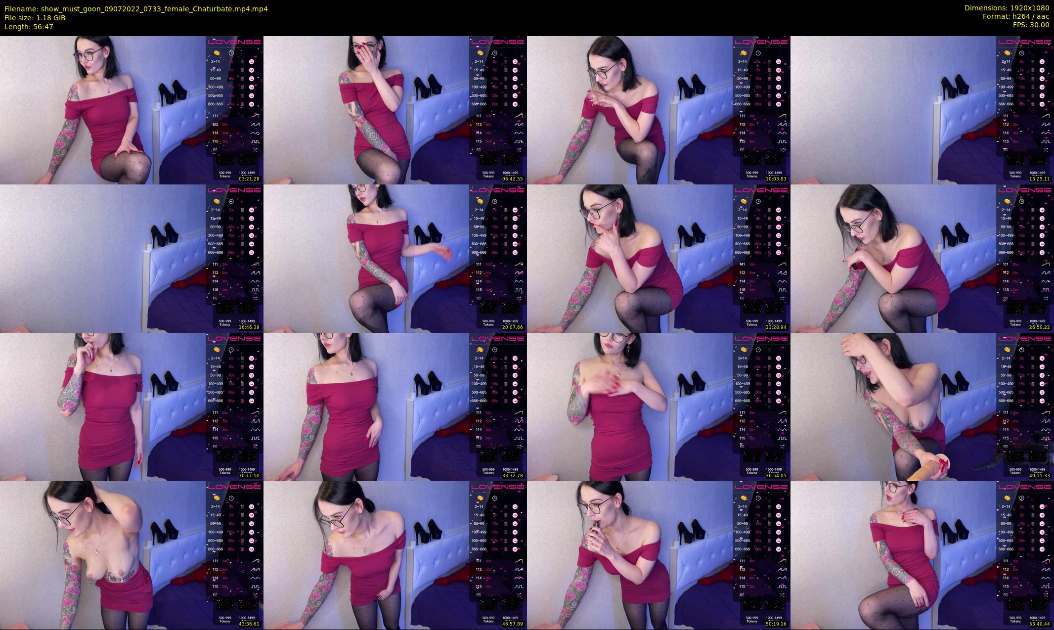 show_must_goon — 57 minute Chaturbate female cam show recording, 1080p, Jul 9, 2022