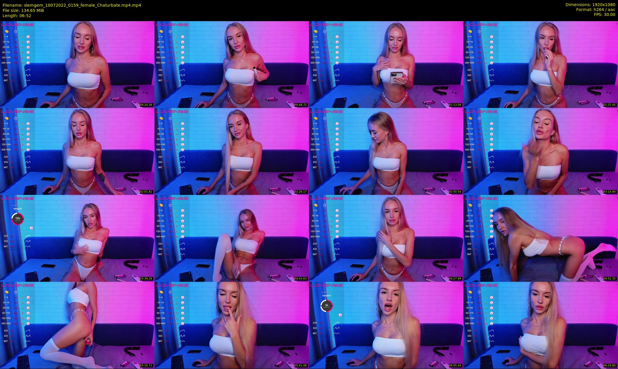 slemgem — 7 minute Chaturbate couple cam show recording, 1080p, Jul 10, 2022