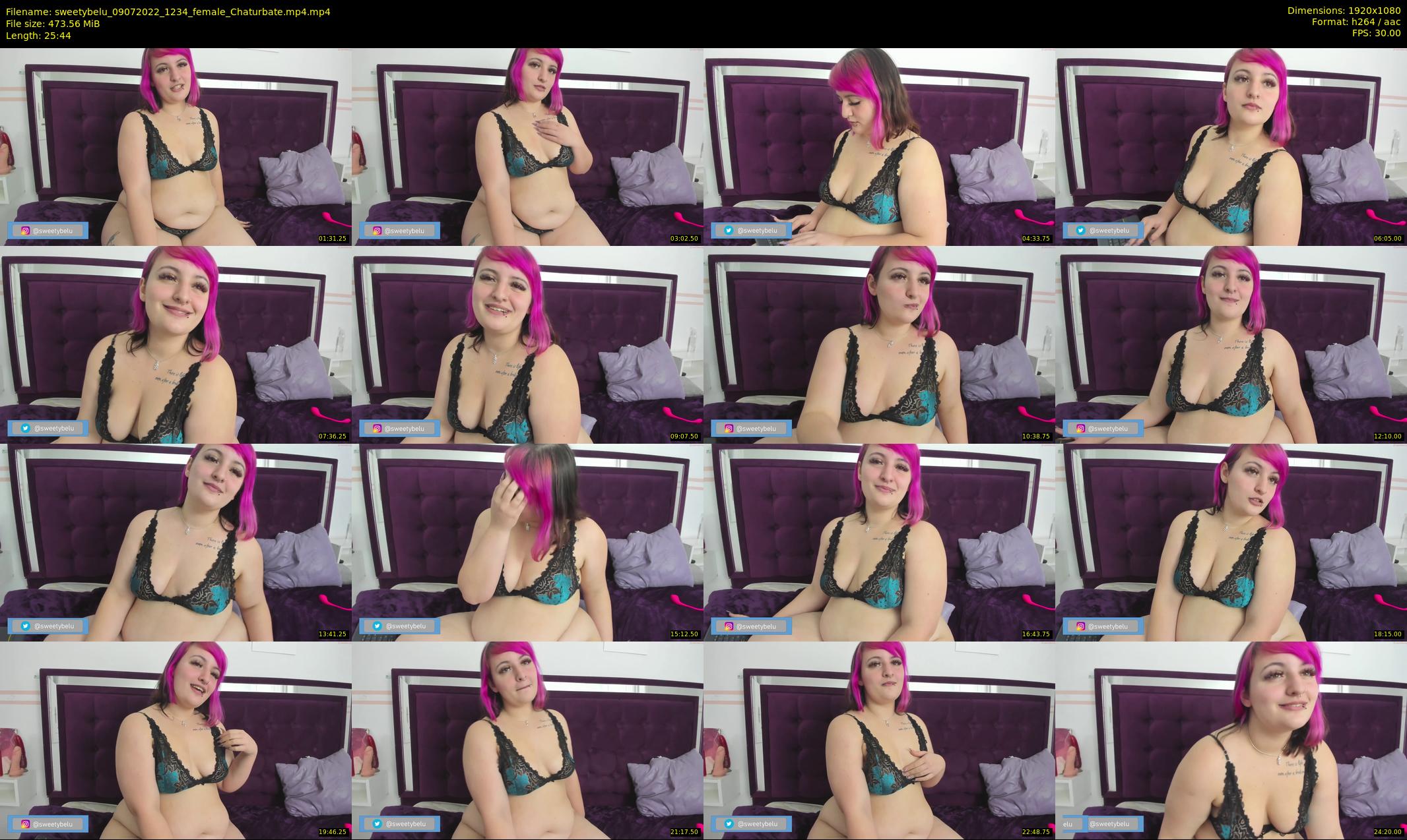 sweetybelu — 26 minute Chaturbate female cam show recording, 1080p, Jul 9, 2022