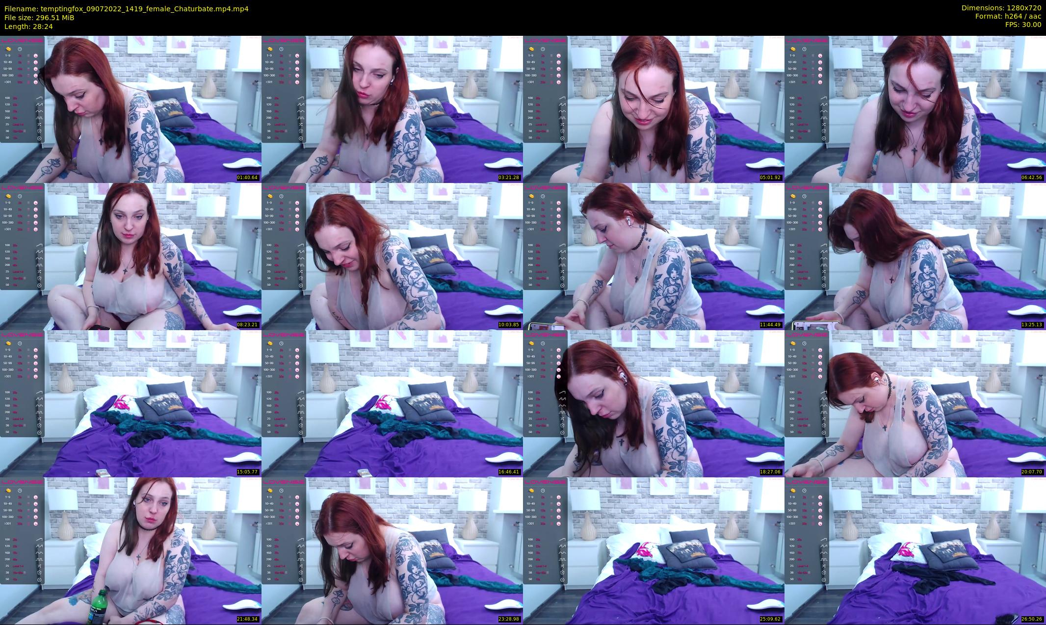 temptingfox — 29 minute Chaturbate female cam show recording, 720p, Jul 9, 2022