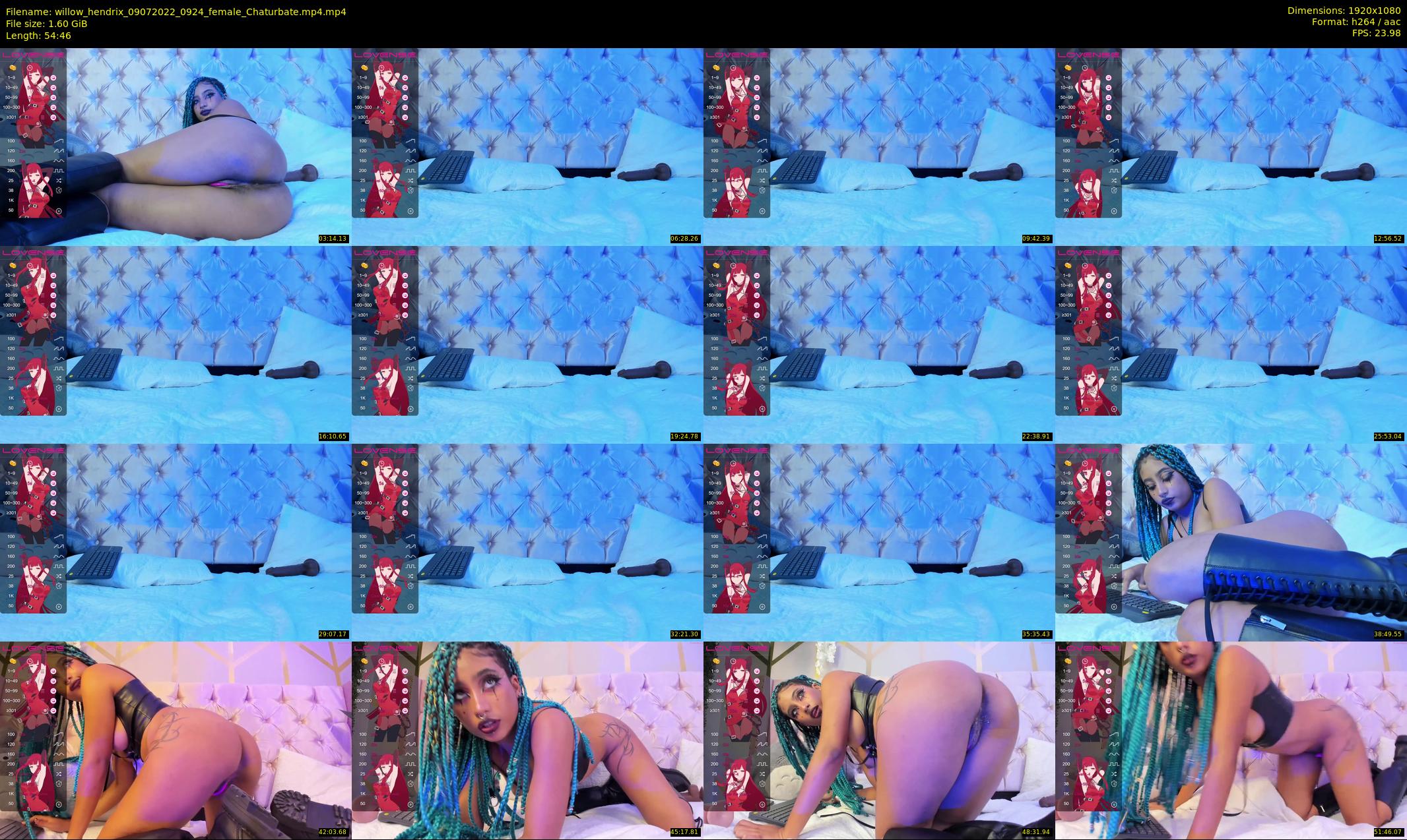 willow_hendrix — 55 minute Chaturbate female cam show recording, 1080p, Jul 9, 2022
