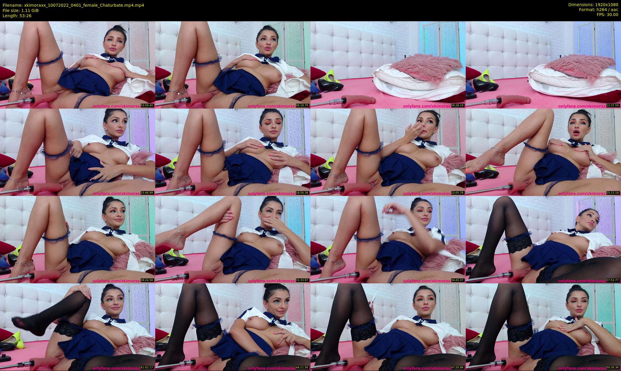 xkimoraxx — 54 minute Chaturbate female cam show recording, 1080p, Jul 10, 2022