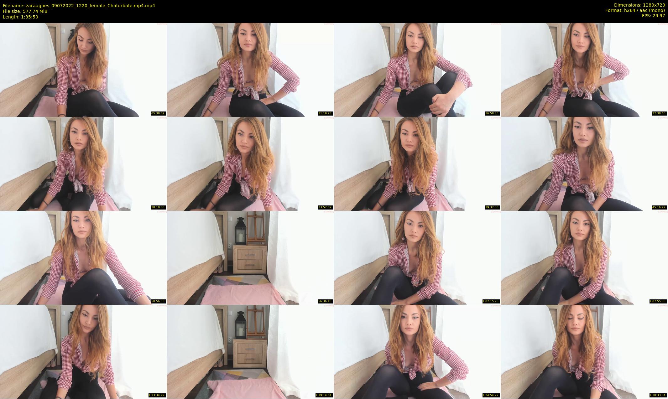 zaraagnes — 96 minute Chaturbate female cam show recording, 720p, Jul 9, 2022