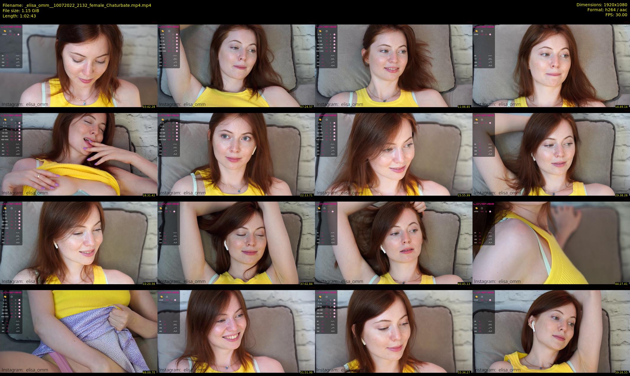 _elisa_omm_ — 63 minute Chaturbate female cam show recording, 1080p, Jul 10, 2022