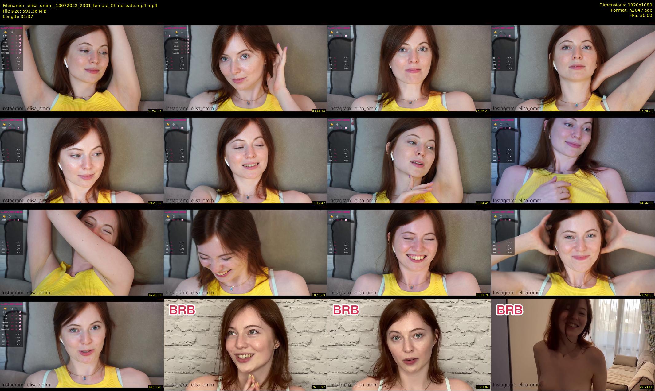 _elisa_omm_ — 32 minute Chaturbate female cam show recording, 1080p, Jul 10, 2022