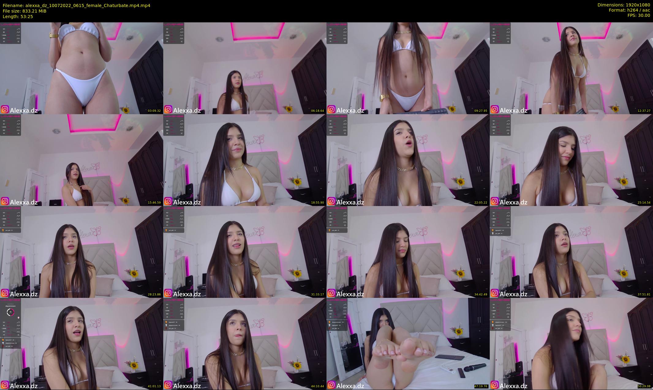 alexxa_dz — 54 minute Chaturbate female cam show recording, 1080p, Jul 10, 2022