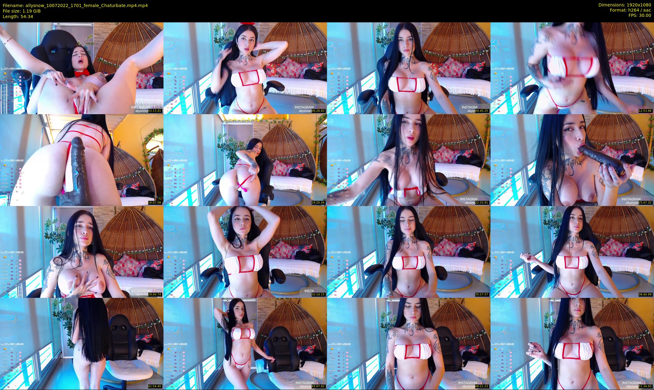 allysnow — 55 minute Chaturbate female cam show recording, 1080p, Jul 10, 2022