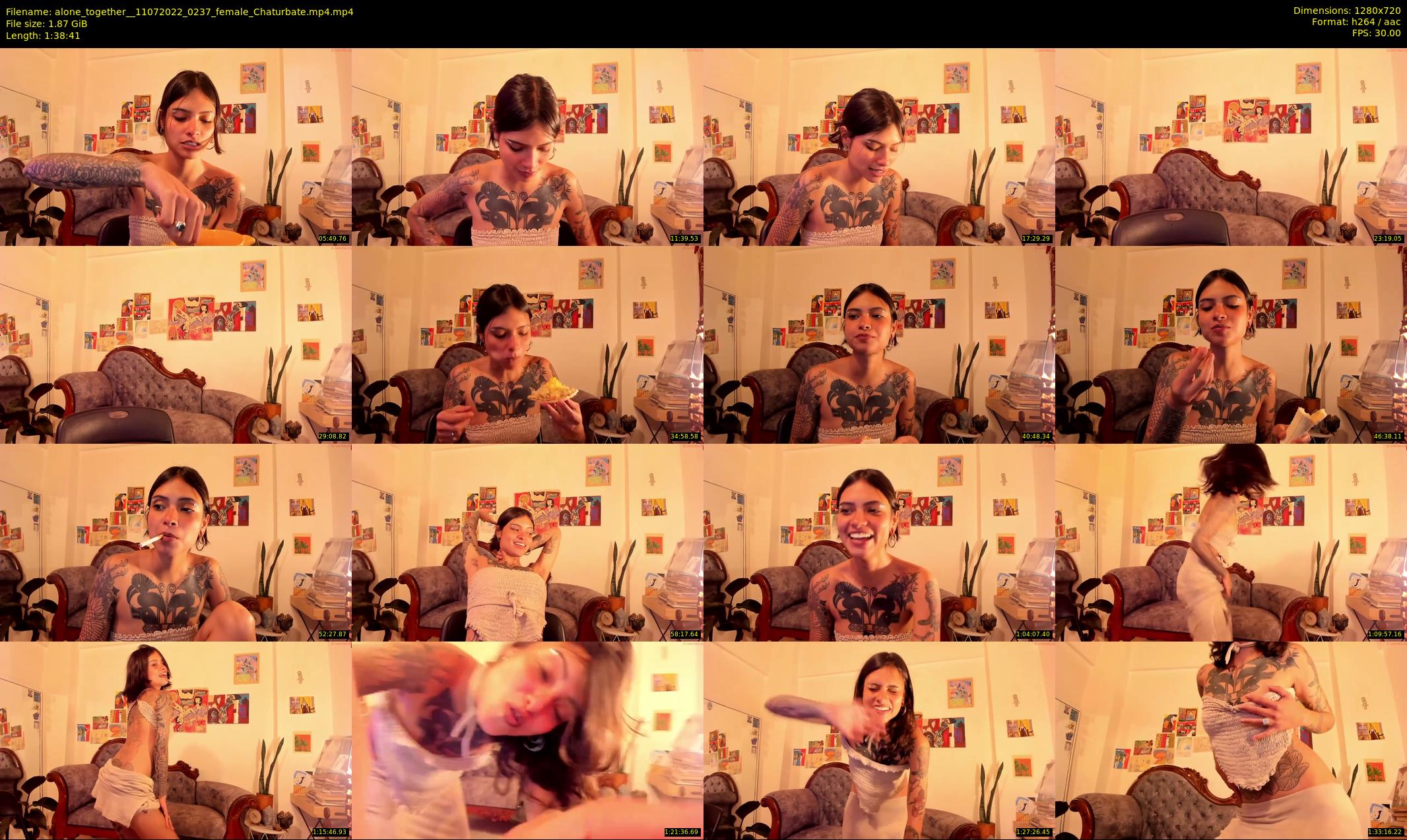alone_together_ — 99 minute Chaturbate female cam show recording, 720p, Jul 11, 2022