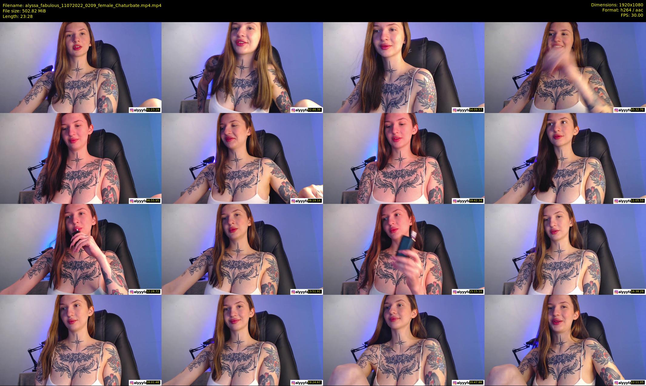 alyssa_fabulous — 24 minute Chaturbate female cam show recording, 1080p, Jul 11, 2022