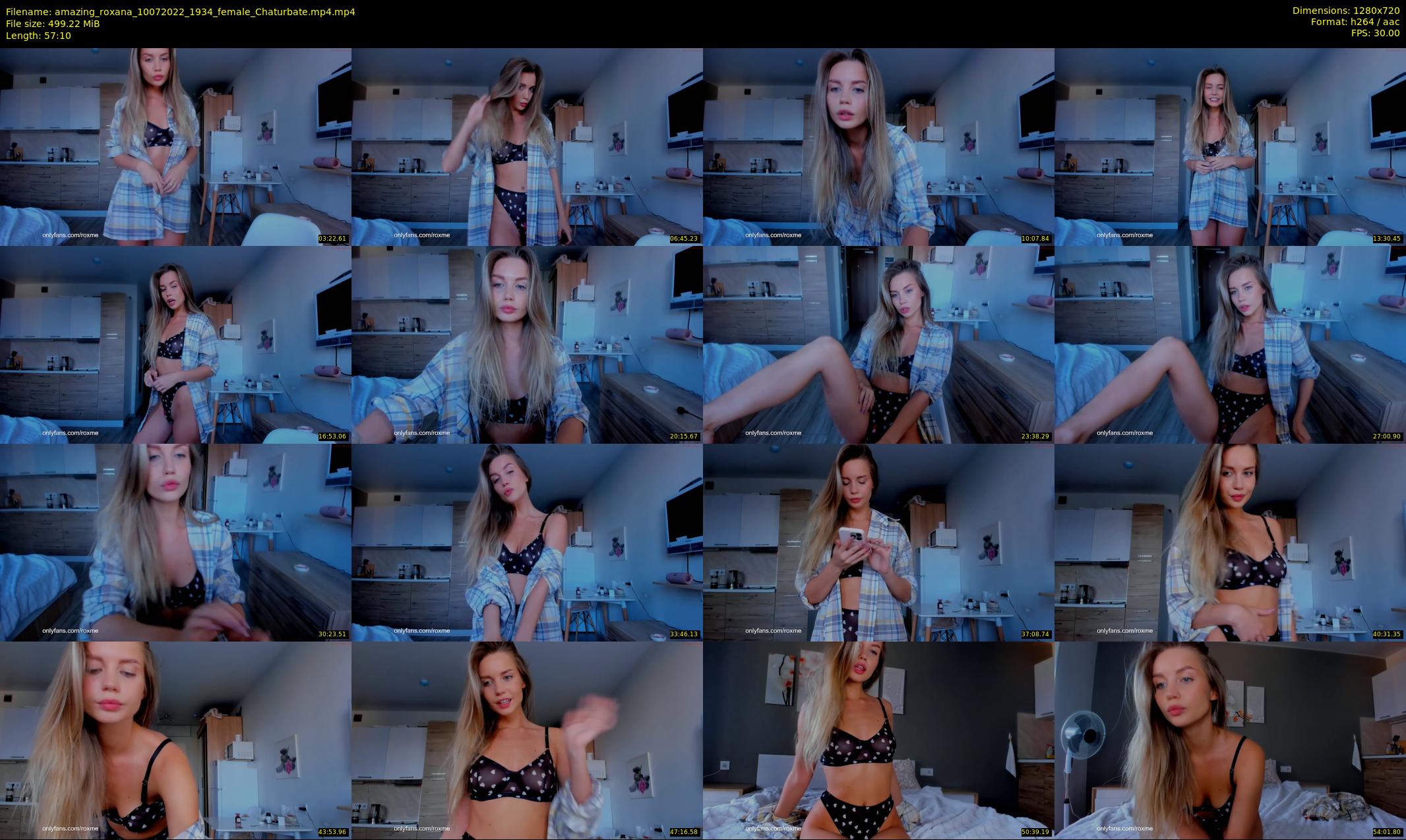 amazing_roxana — 58 minute Chaturbate female cam show recording, 720p, Jul 10, 2022