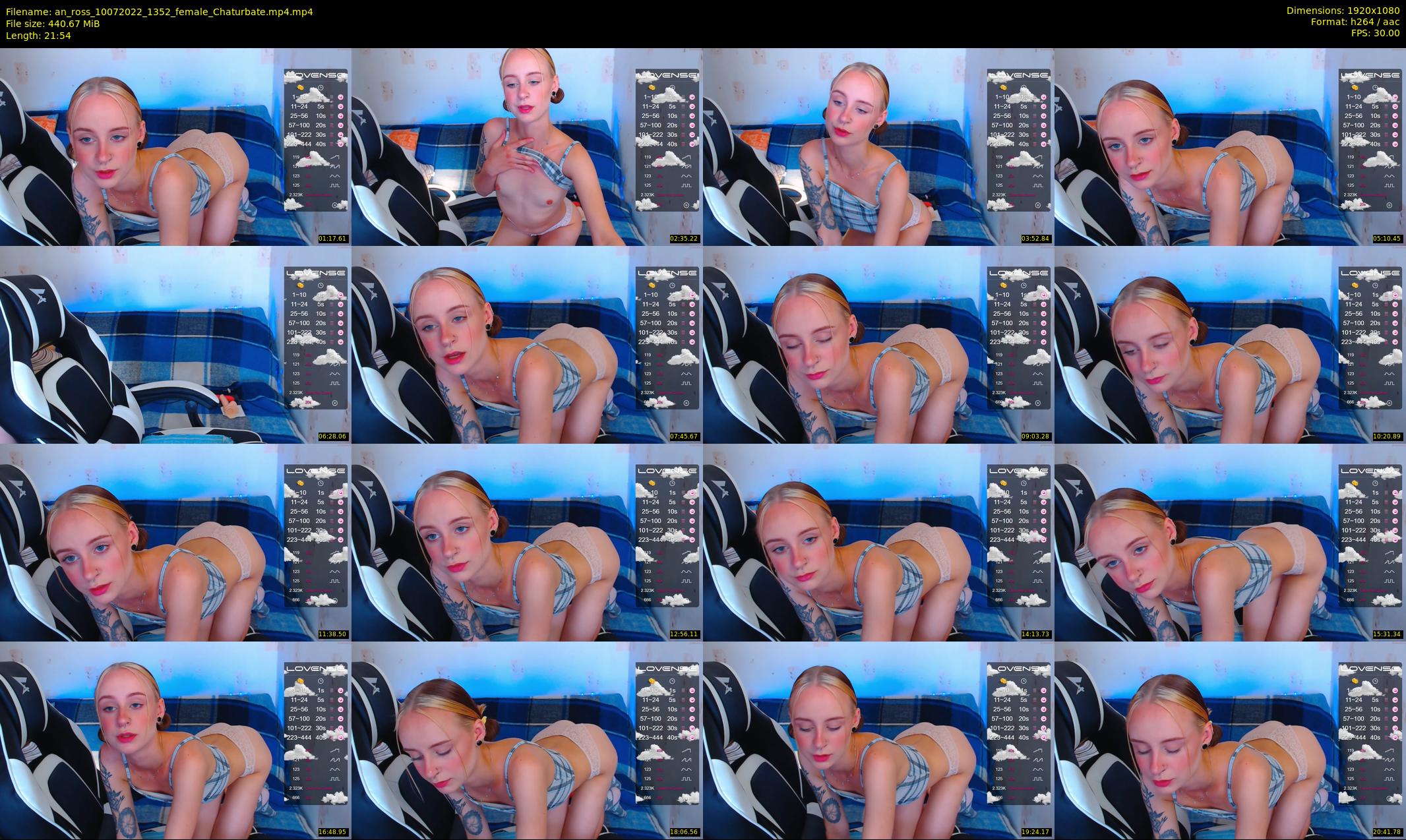 an_ross — 22 minute Chaturbate female cam show recording, 1080p, Jul 10, 2022
