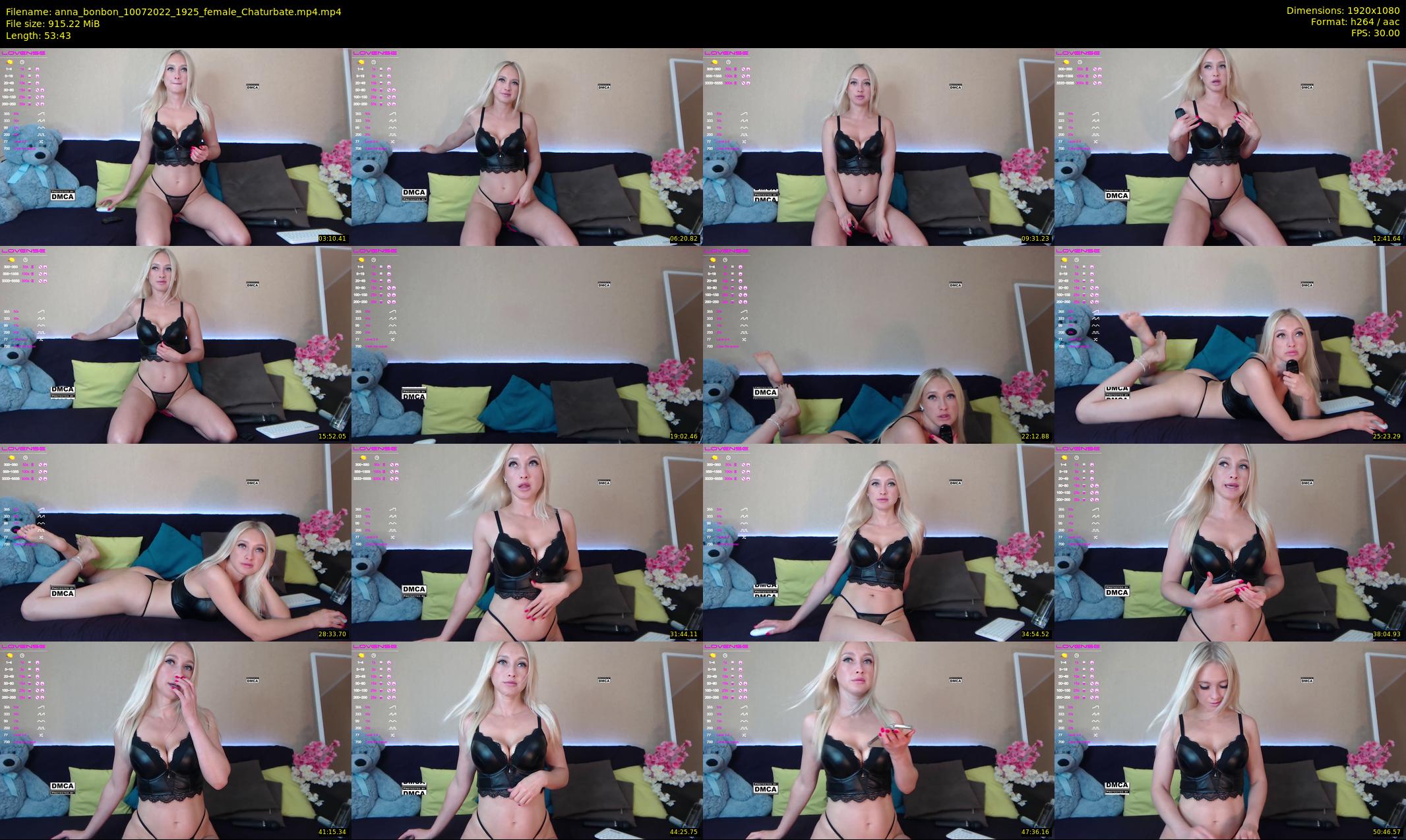 anna_bonbon — 54 minute Chaturbate female cam show recording, 1080p, Jul 10, 2022