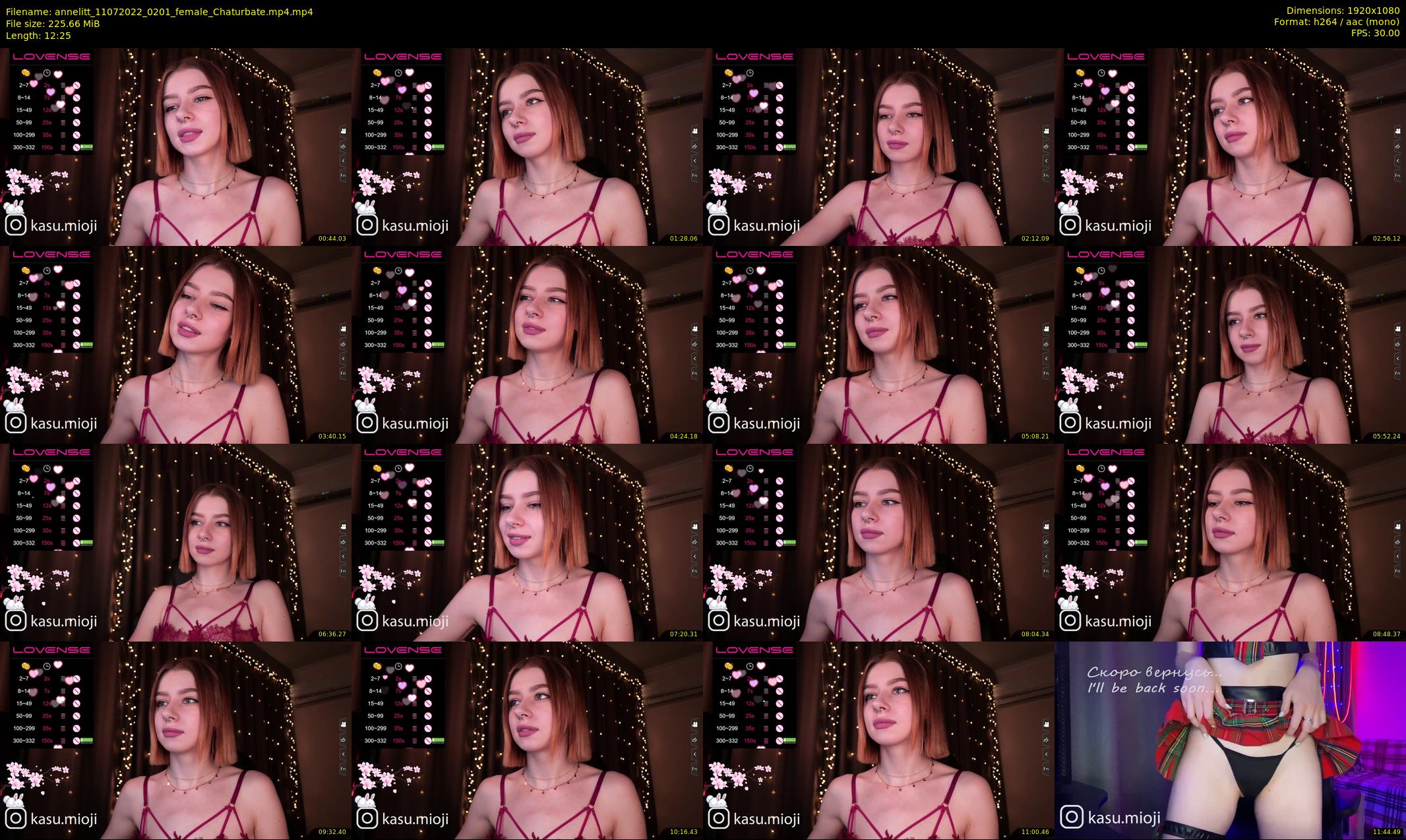 annelitt — 13 minute Chaturbate female cam show recording, 1080p, Jul 11, 2022