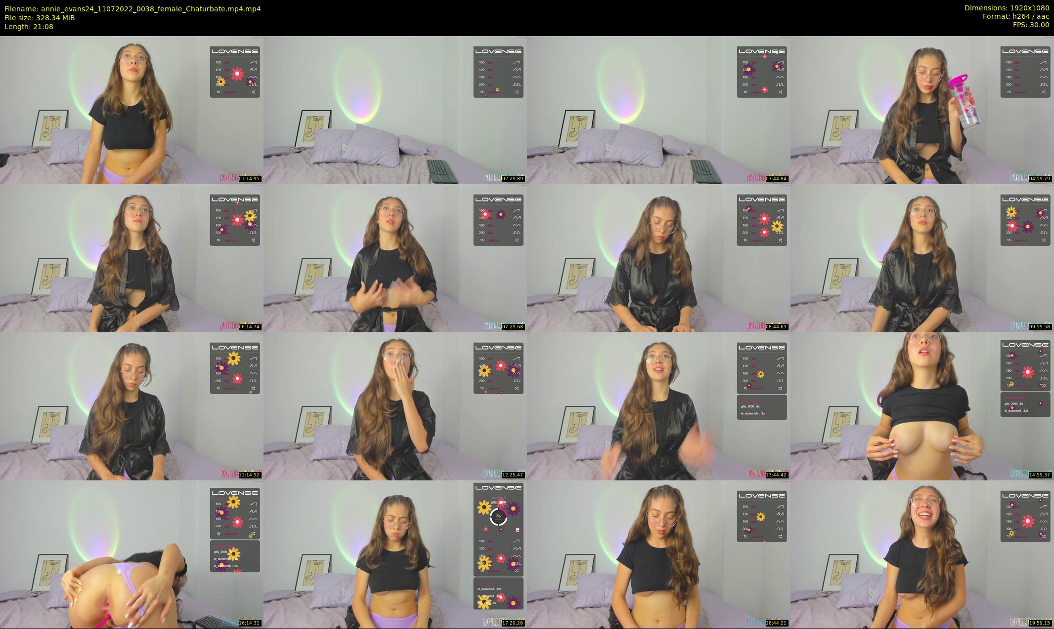 annie_evans24 — 22 minute Chaturbate female cam show recording, 1080p, Jul 11, 2022