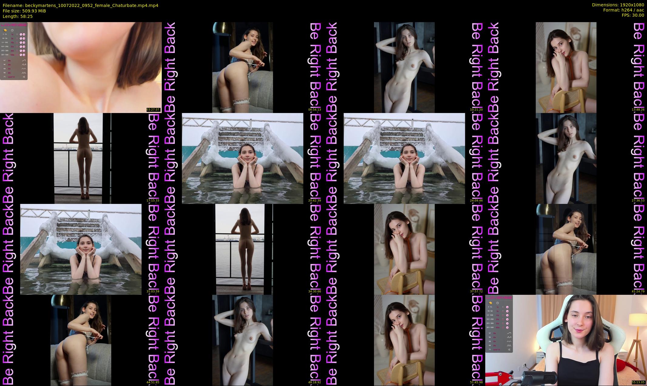 beckymartens — 59 minute Chaturbate female cam show recording, 1080p, Jul 10, 2022