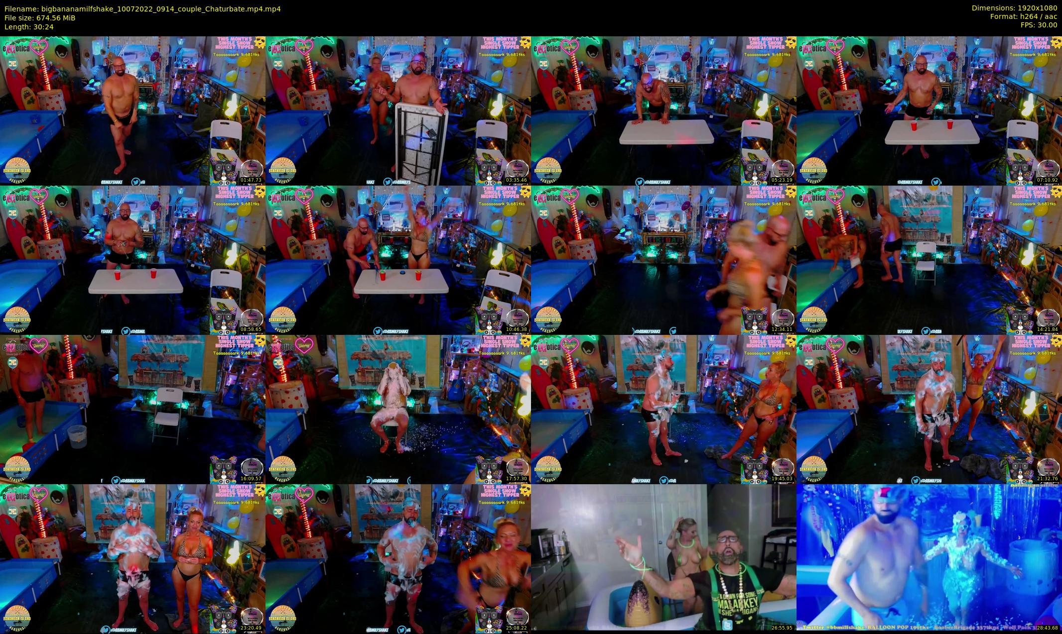 bigbananamilfshake — 31 minute Chaturbate couple cam show recording, 1080p, Jul 10, 2022