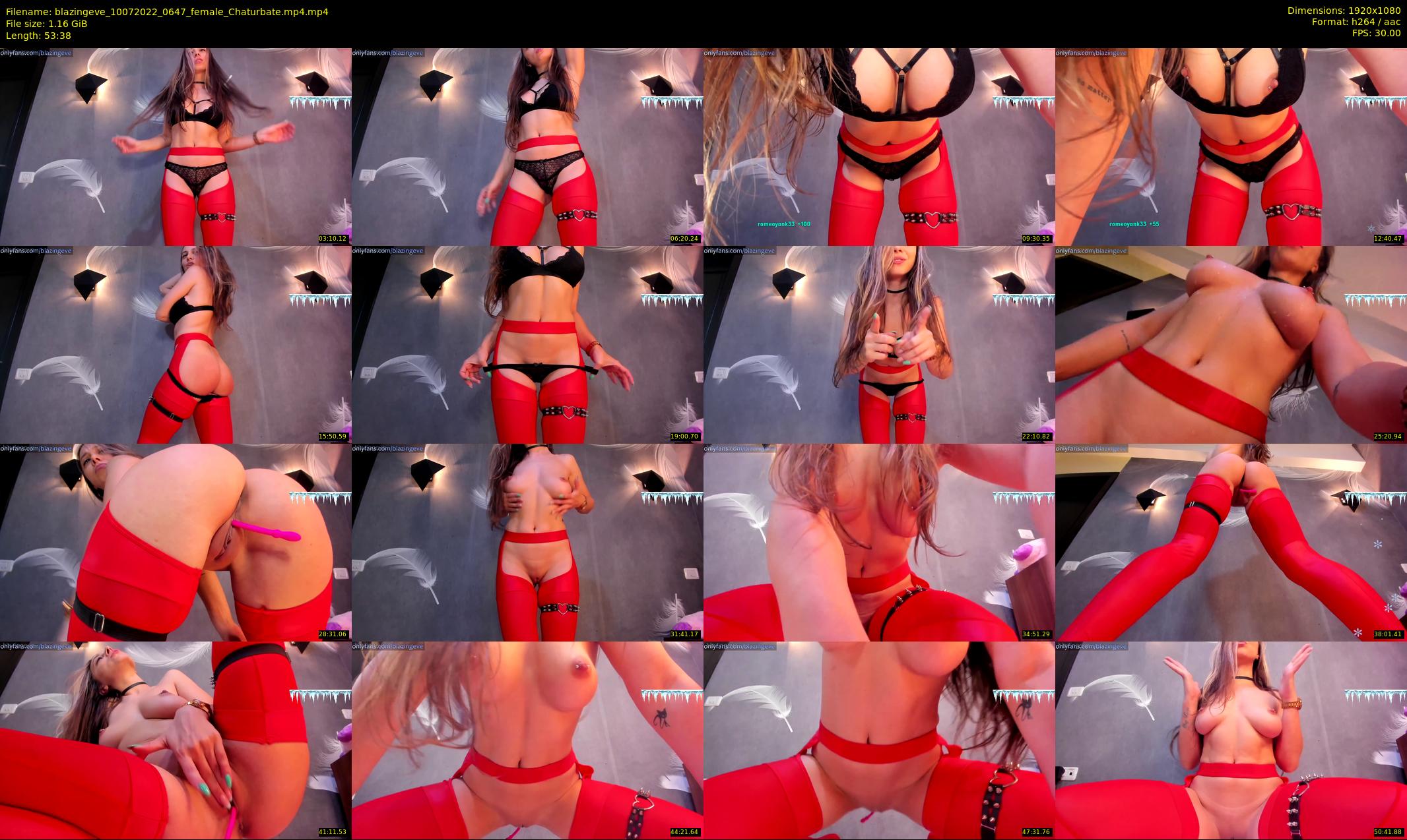 blazingeve — 54 minute Chaturbate female cam show recording, 1080p, Jul 10, 2022
