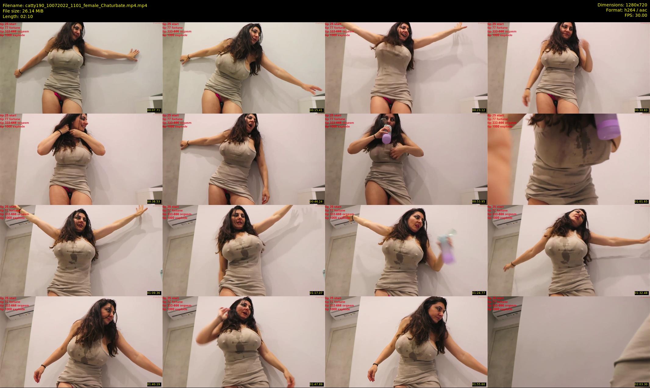 catty190 — 3 minute Chaturbate female cam show recording, 720p, Jul 10, 2022