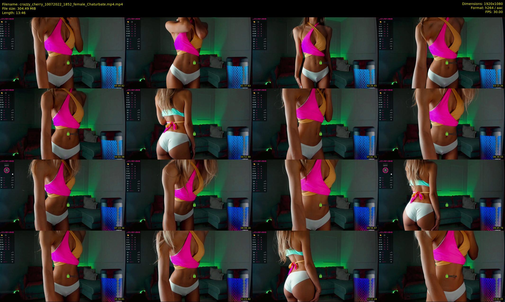 crazzy_cherry — 14 minute Chaturbate female cam show recording, 1080p, Jul 10, 2022