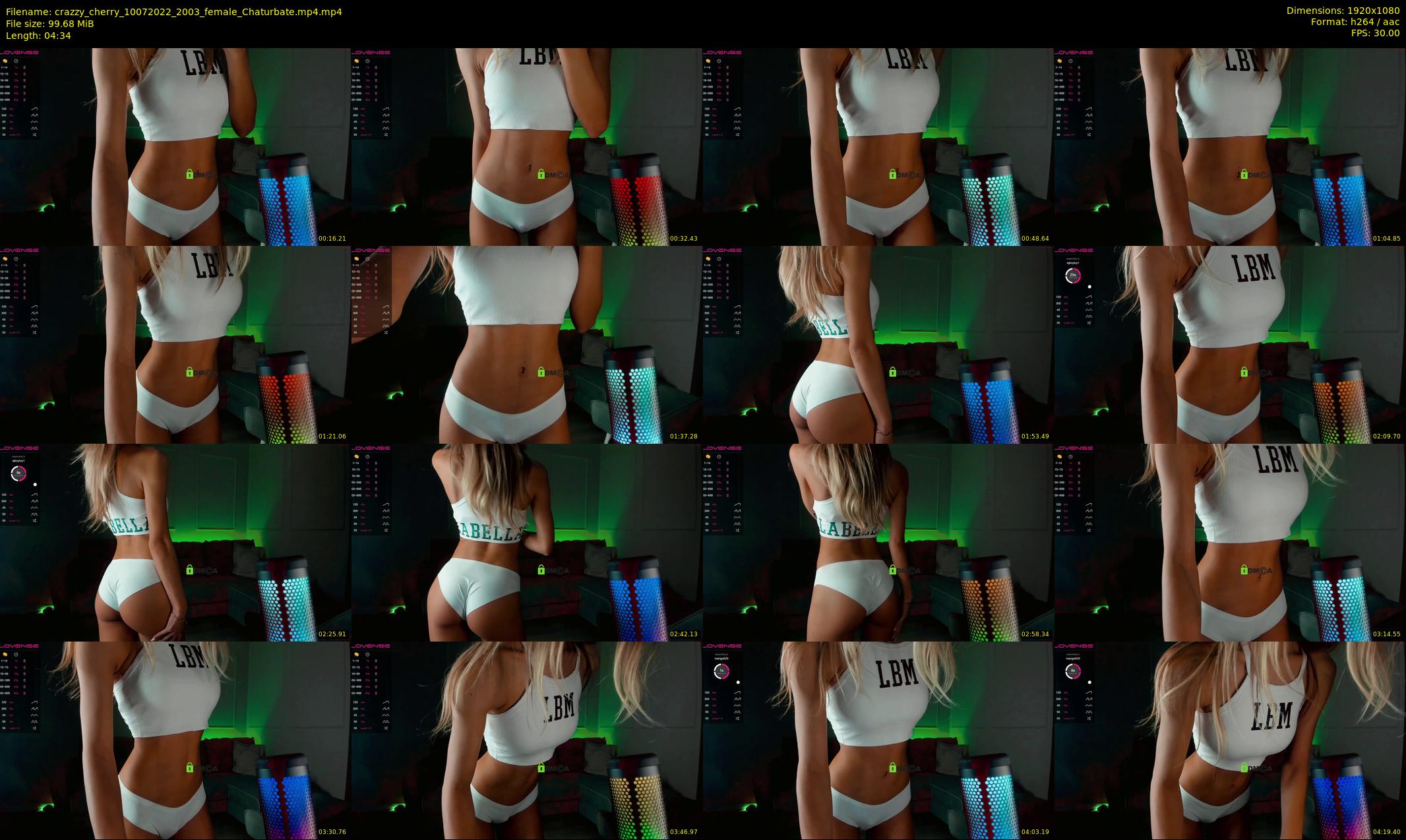 crazzy_cherry — 5 minute Chaturbate female cam show recording, 1080p, Jul 10, 2022