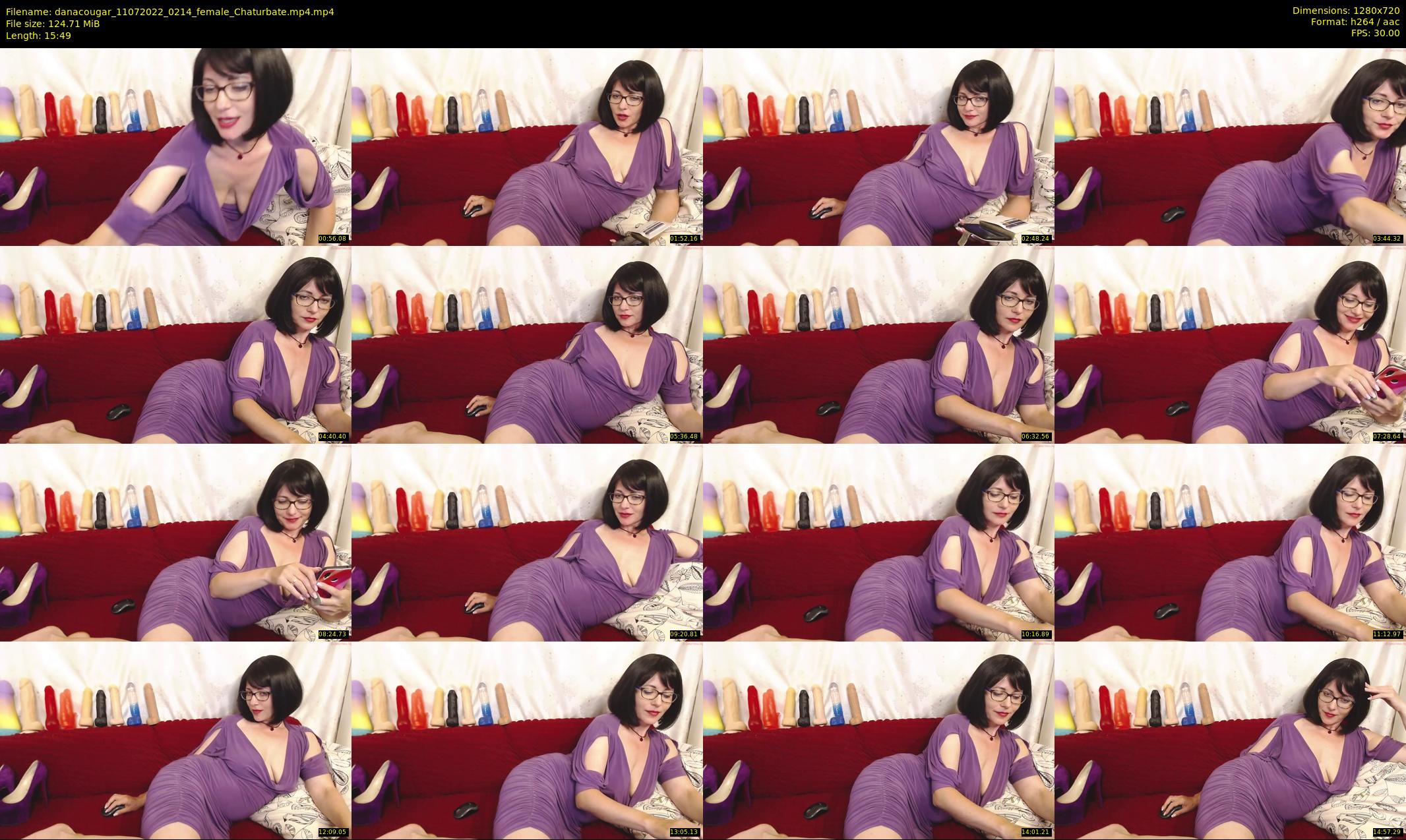 danacougar — 16 minute Chaturbate female cam show recording, 720p, Jul 11, 2022