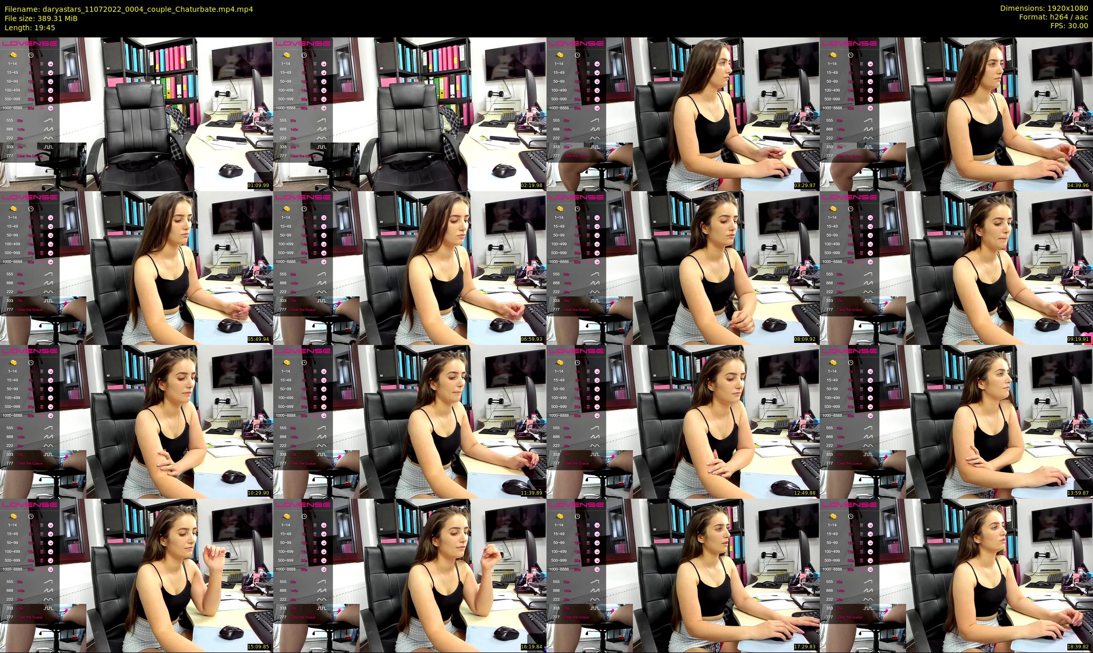 daryastars — 20 minute Chaturbate couple cam show recording, 1080p, Jul 11, 2022