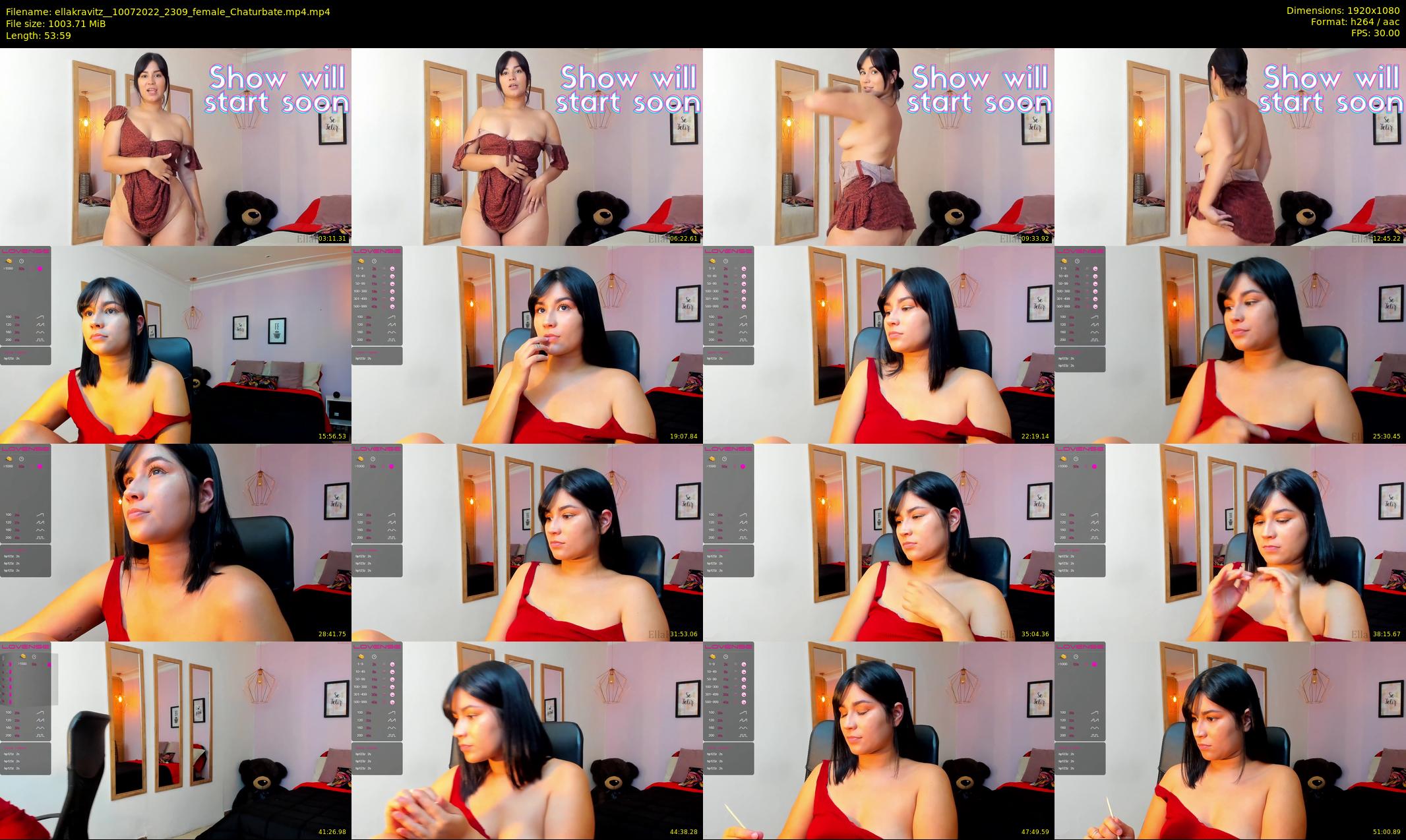 ellakravitz_ — 54 minute Chaturbate female cam show recording, 1080p, Jul 10, 2022