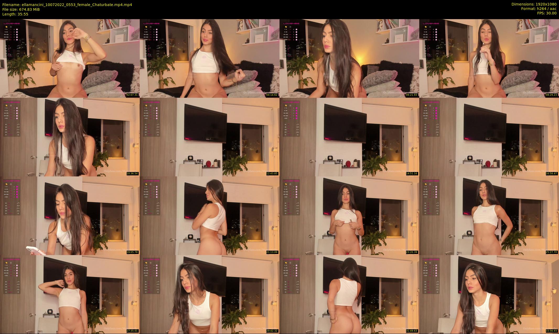 ellamancini — 36 minute Chaturbate female cam show recording, 1080p, Jul 10, 2022