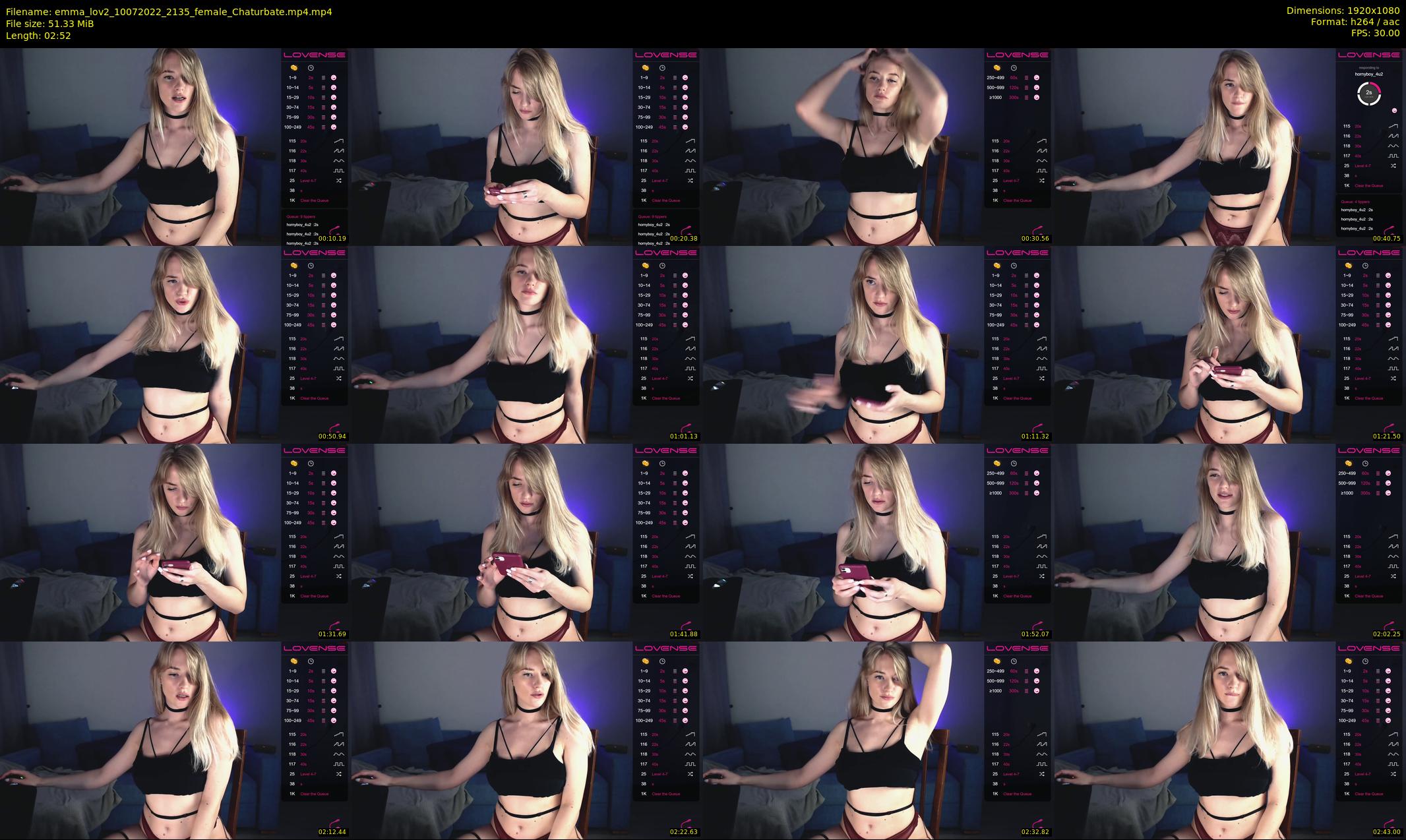 emma_lov2 — 3 minute Chaturbate female cam show recording, 1080p, Jul 10, 2022