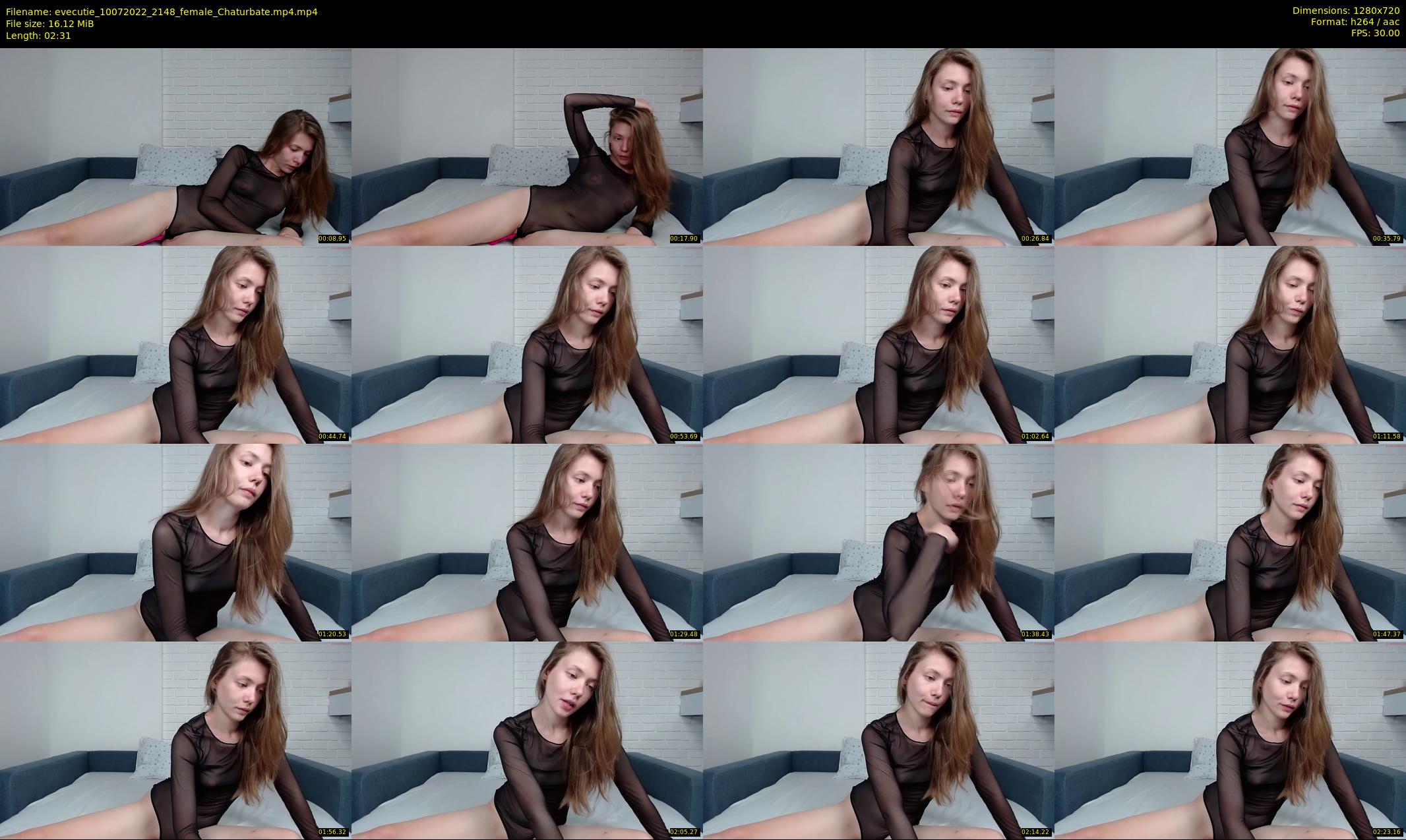 evecutie — 3 minute Chaturbate female cam show recording, 720p, Jul 10, 2022