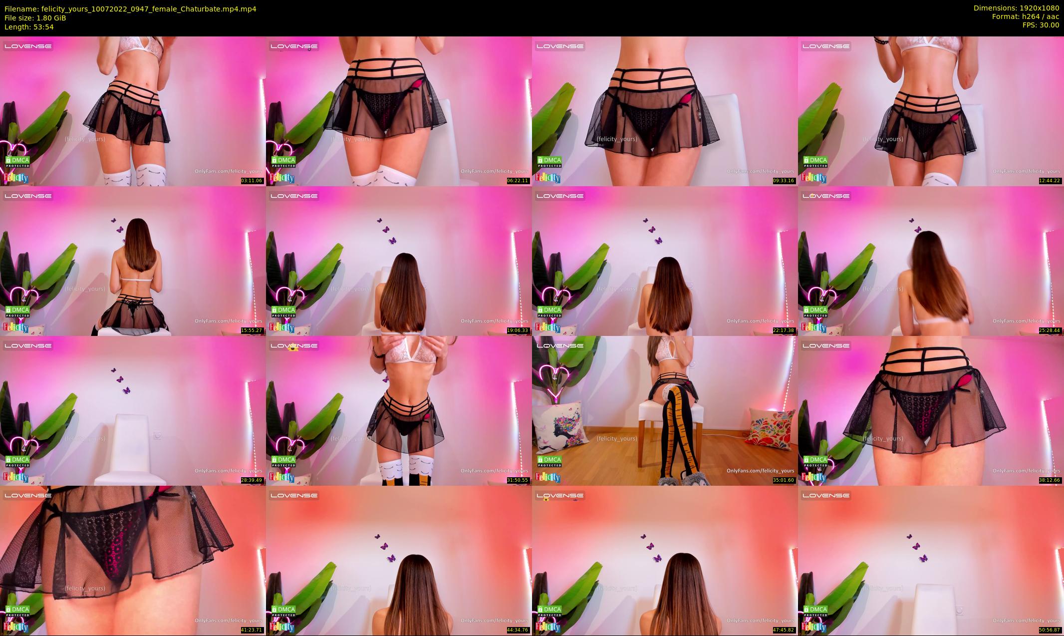 felicity_yours — 54 minute Chaturbate female cam show recording, 1080p, Jul 10, 2022
