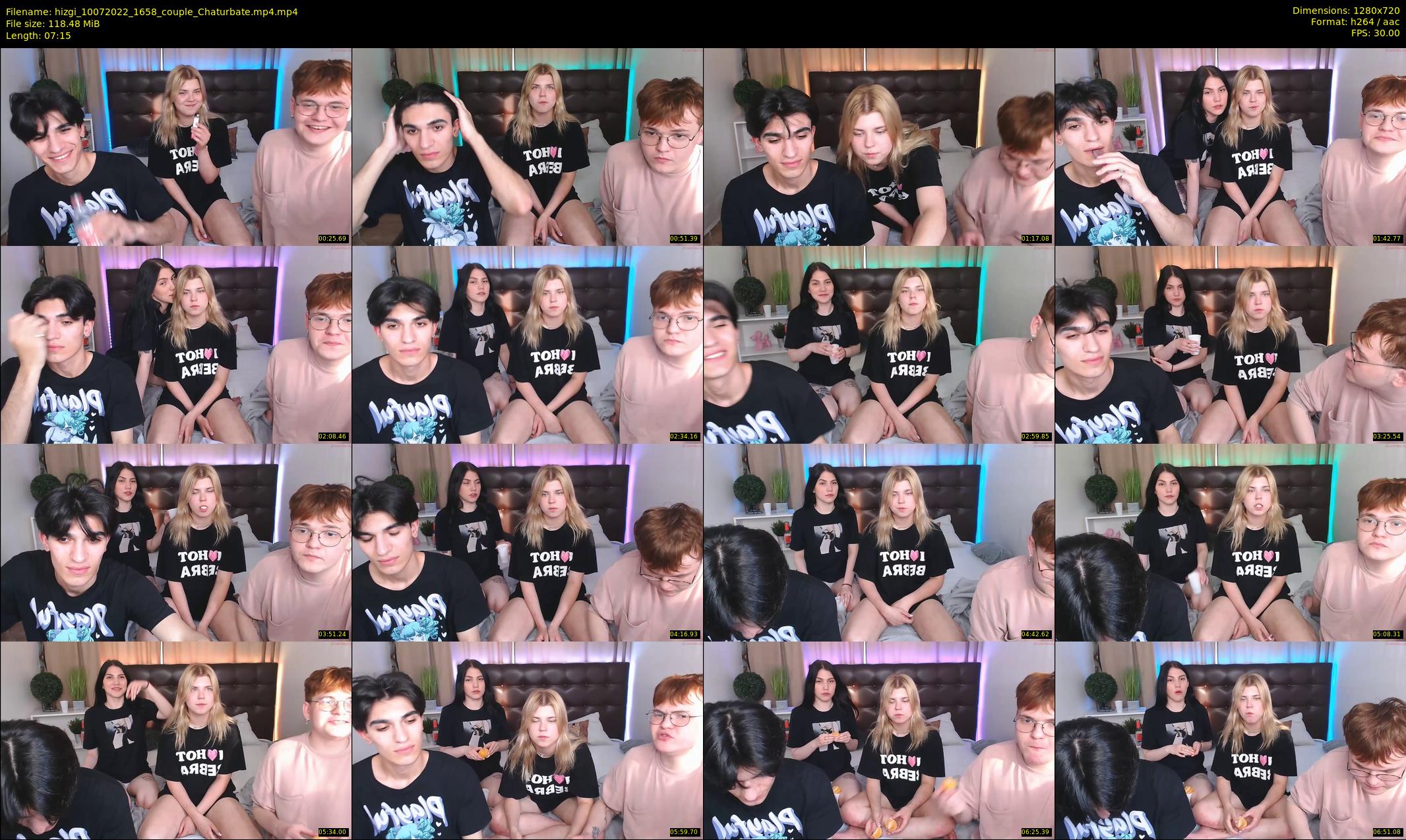 hizgi — 8 minute Chaturbate couple cam show recording, 720p, Jul 10, 2022