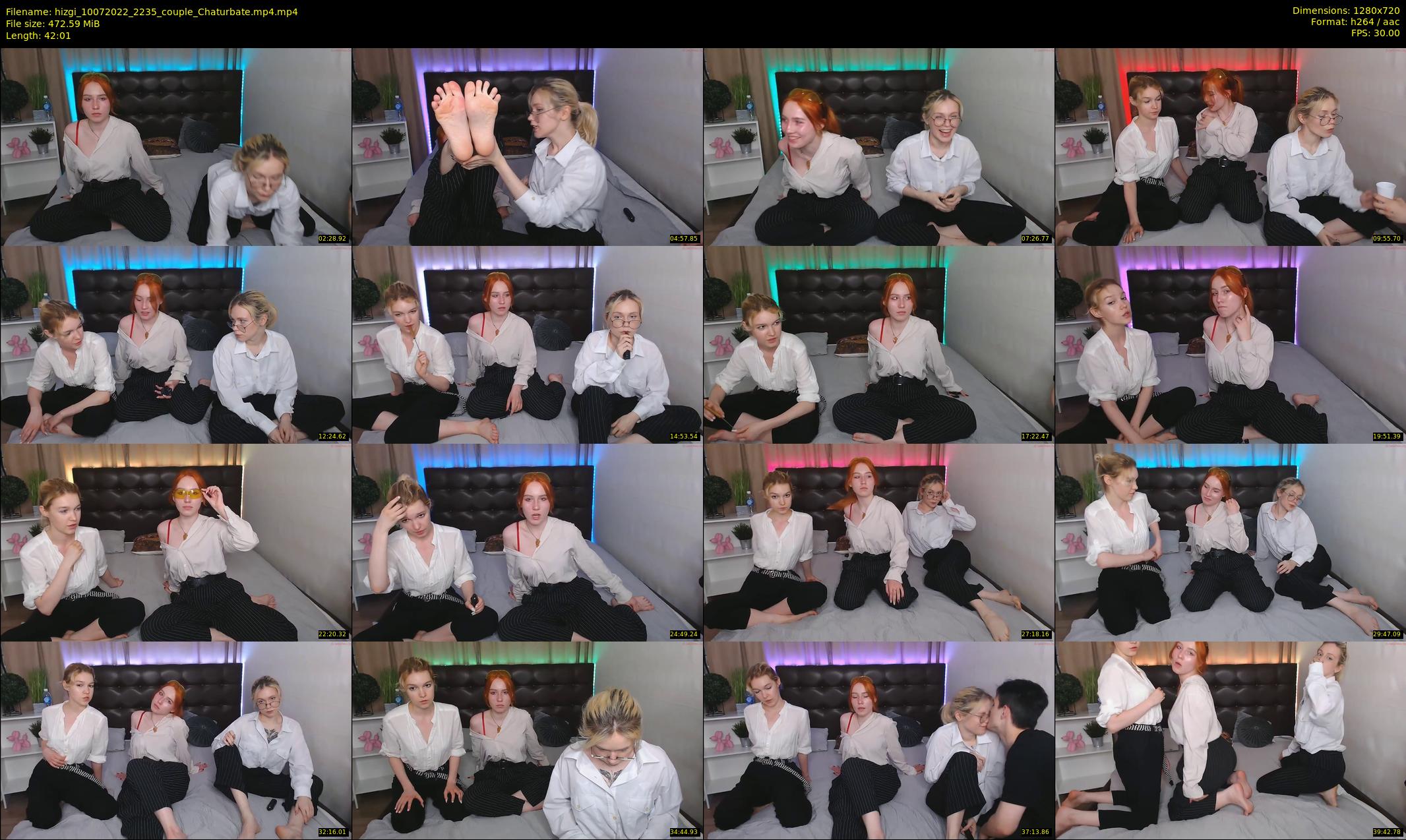 hizgi — 43 minute Chaturbate couple cam show recording, 720p, Jul 10, 2022